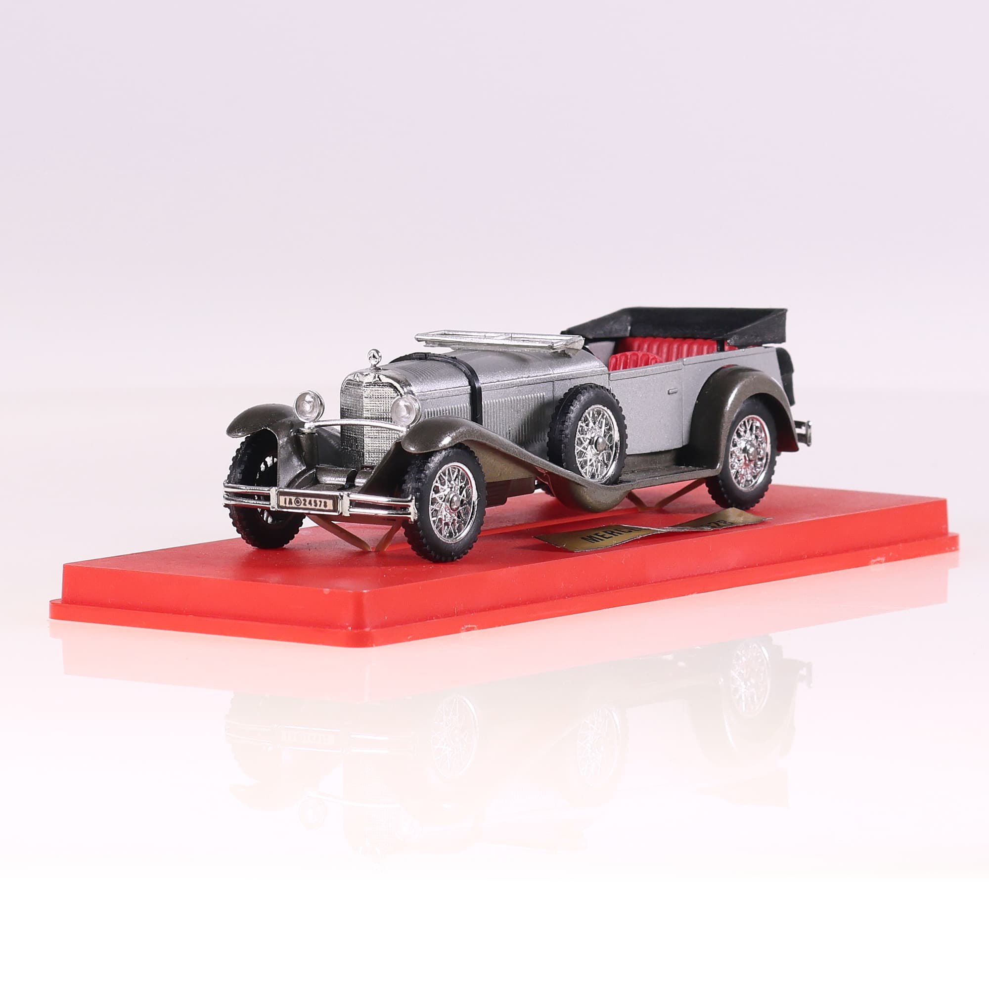 Solido 132 Mercedes SS 1928 torpedo 1/43 Gris avec boîte — miniature 9