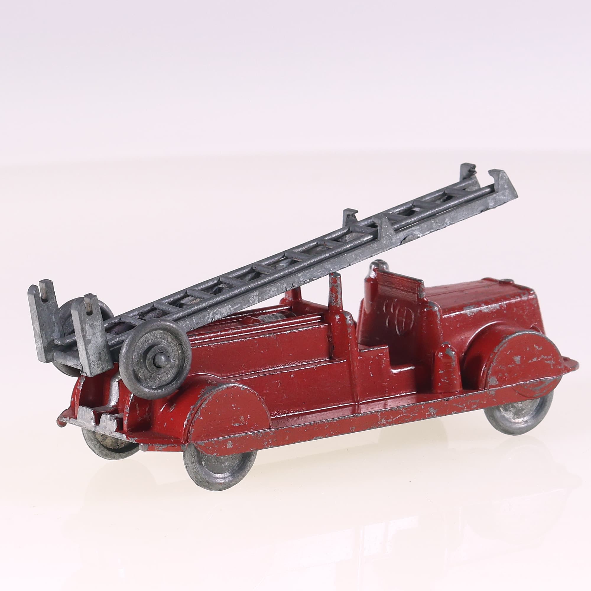 DCMT camion pompier échelle 11,5 cm ancien en métal — miniature 5