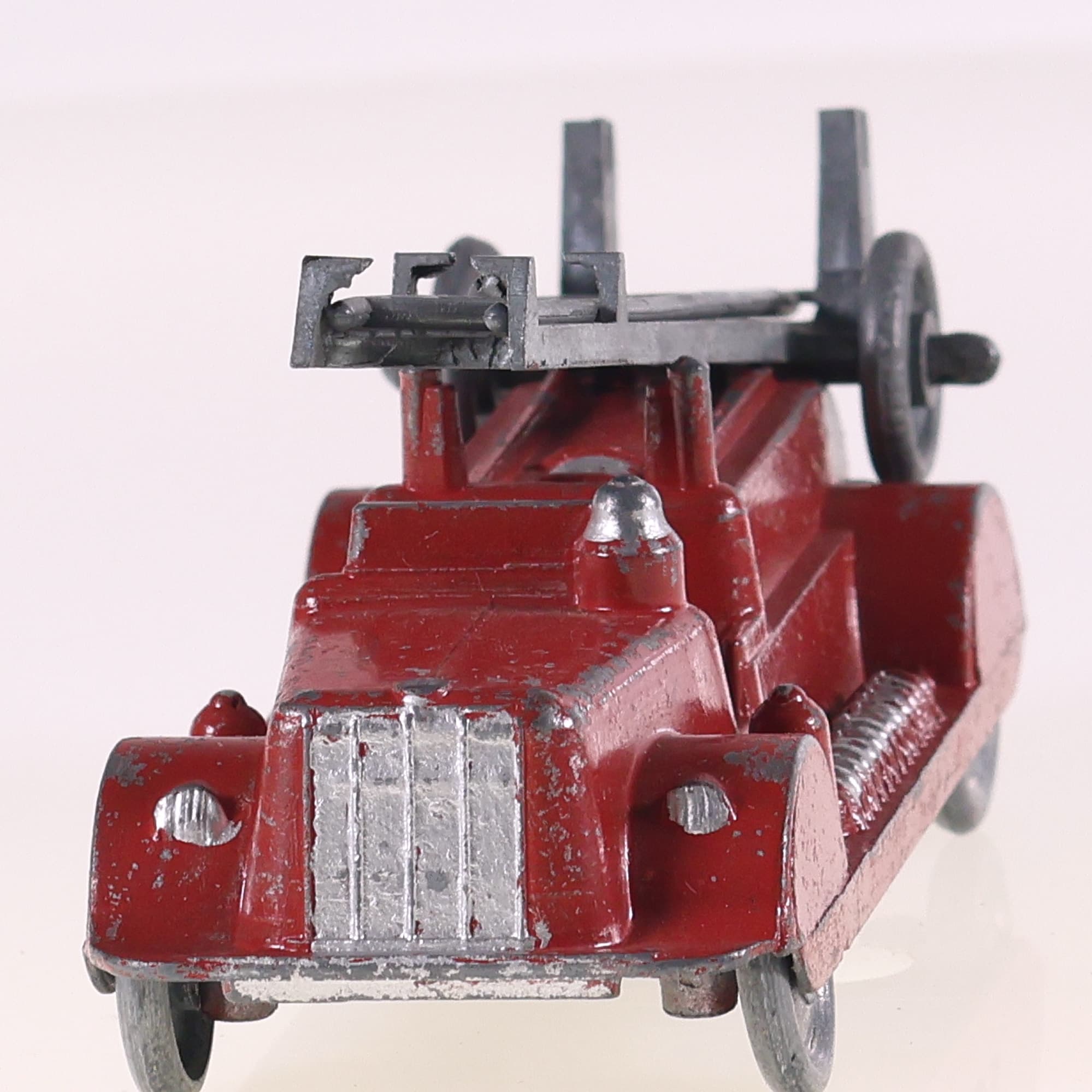 DCMT camion pompier échelle 11,5 cm ancien en métal — miniature 8