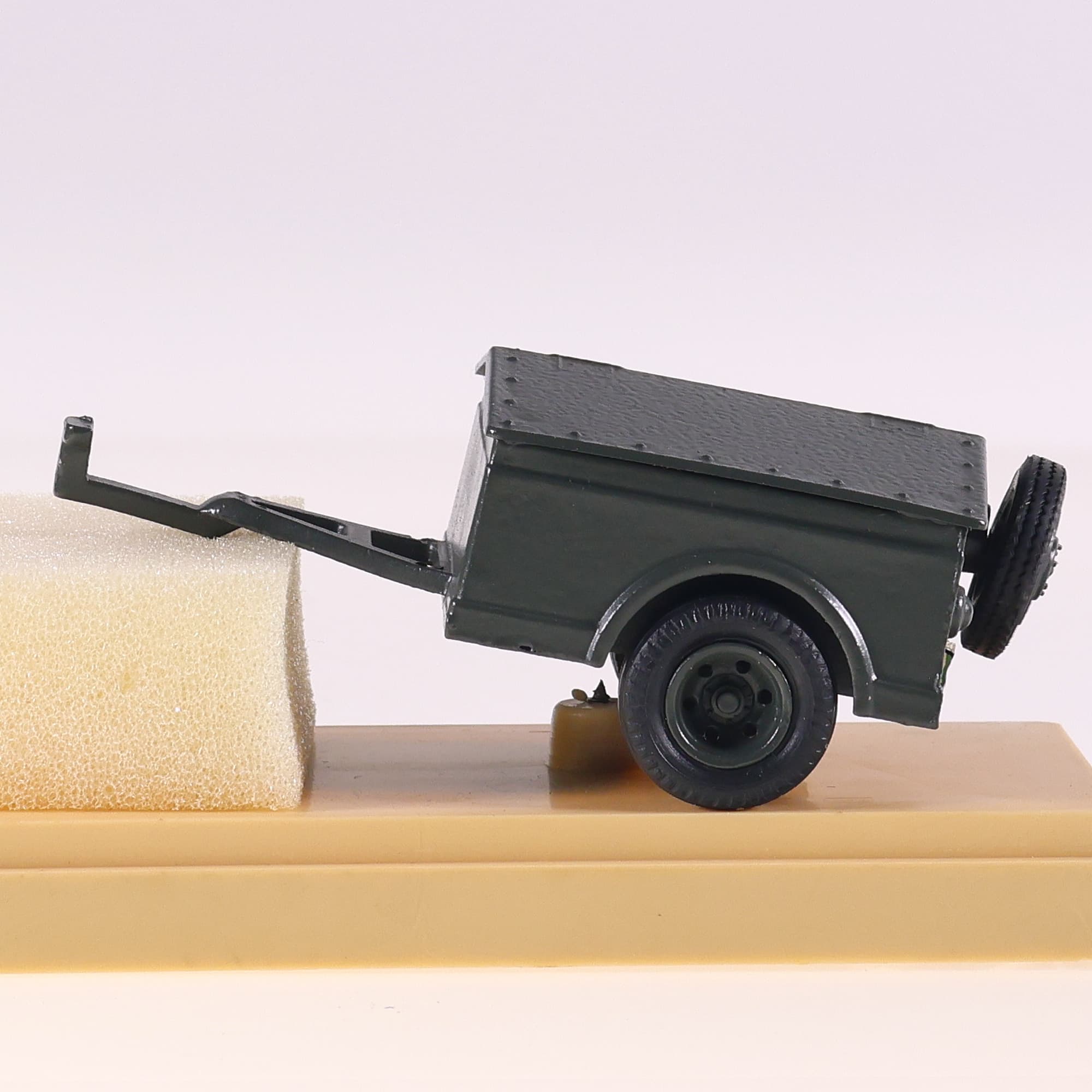 Old Cars remorque militaire 1/43 Vert sans boîte — miniature 5