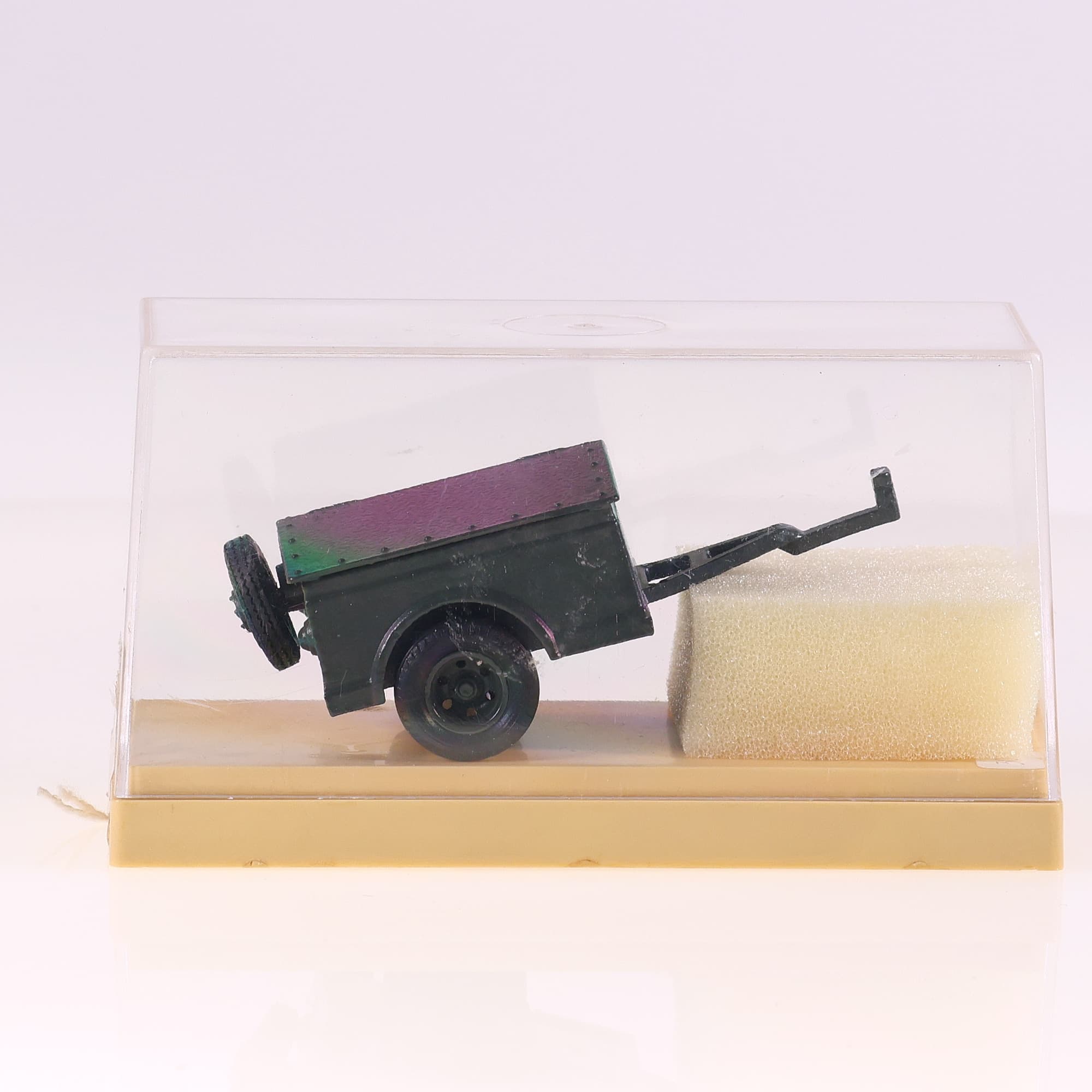 Old Cars remorque militaire 1/43 Vert sans boîte — miniature 9