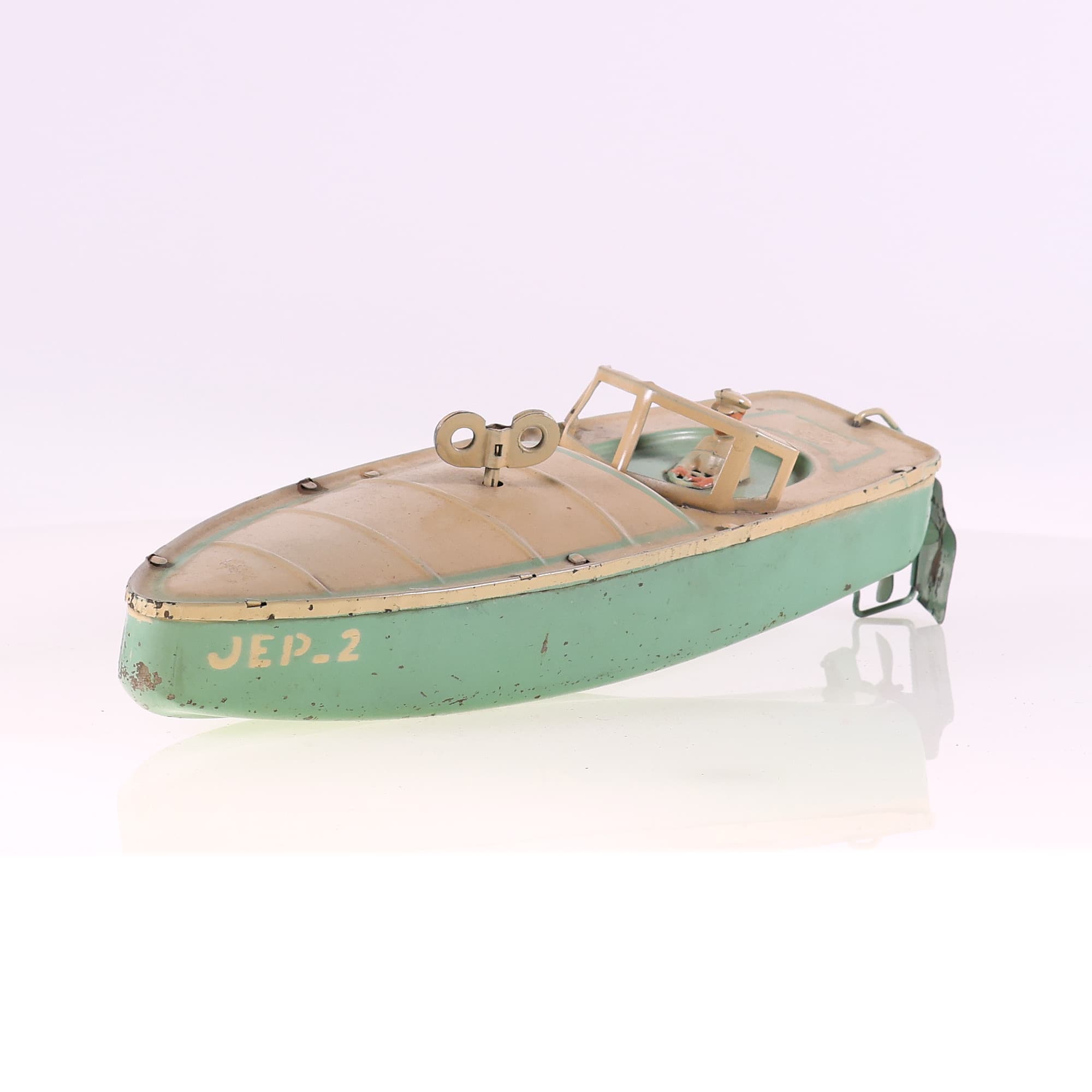 JEP bateau mécanique Bicolore JEP2 fonctionnel 33 cm