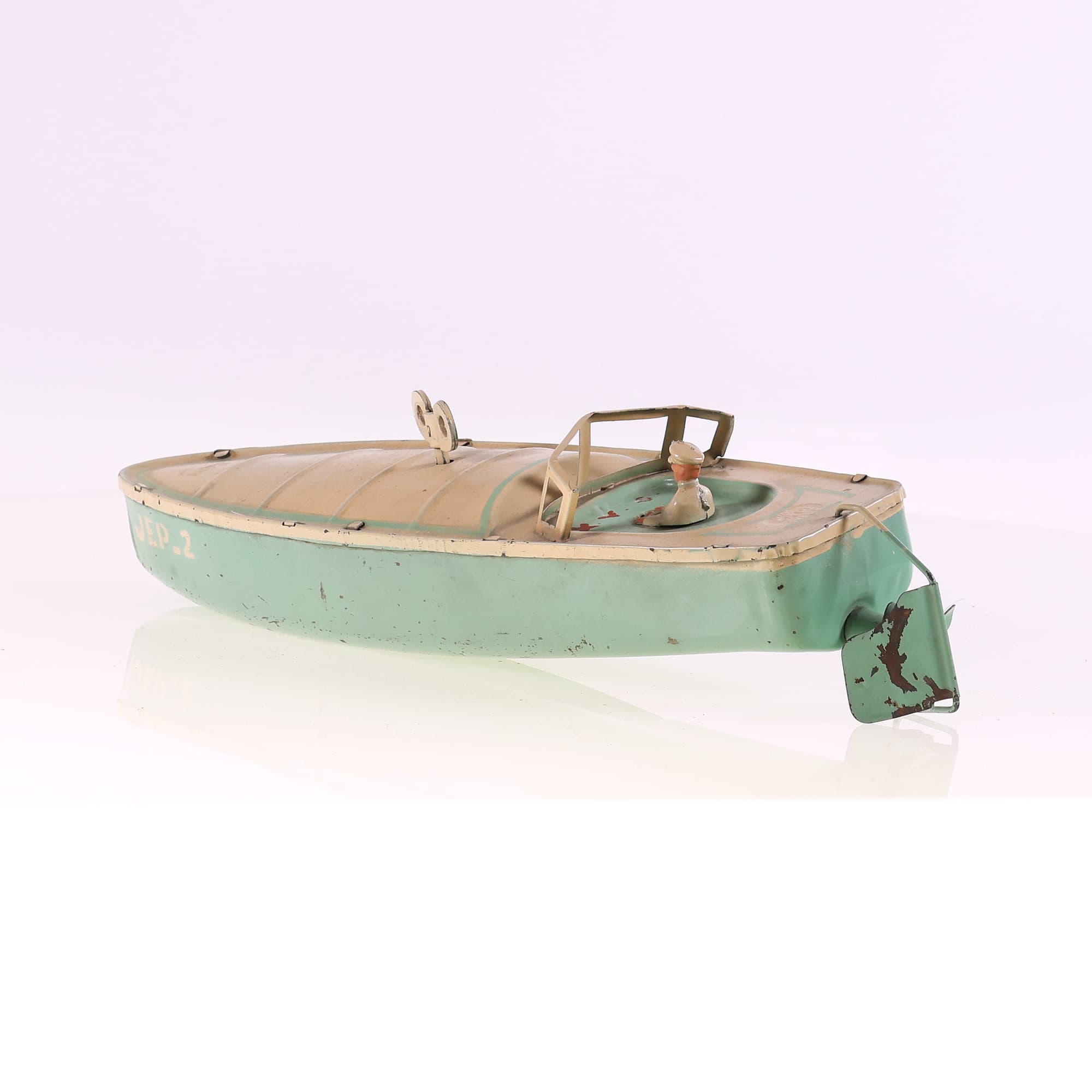 JEP bateau mécanique Bicolore JEP2 fonctionnel 33 cm — miniature 3