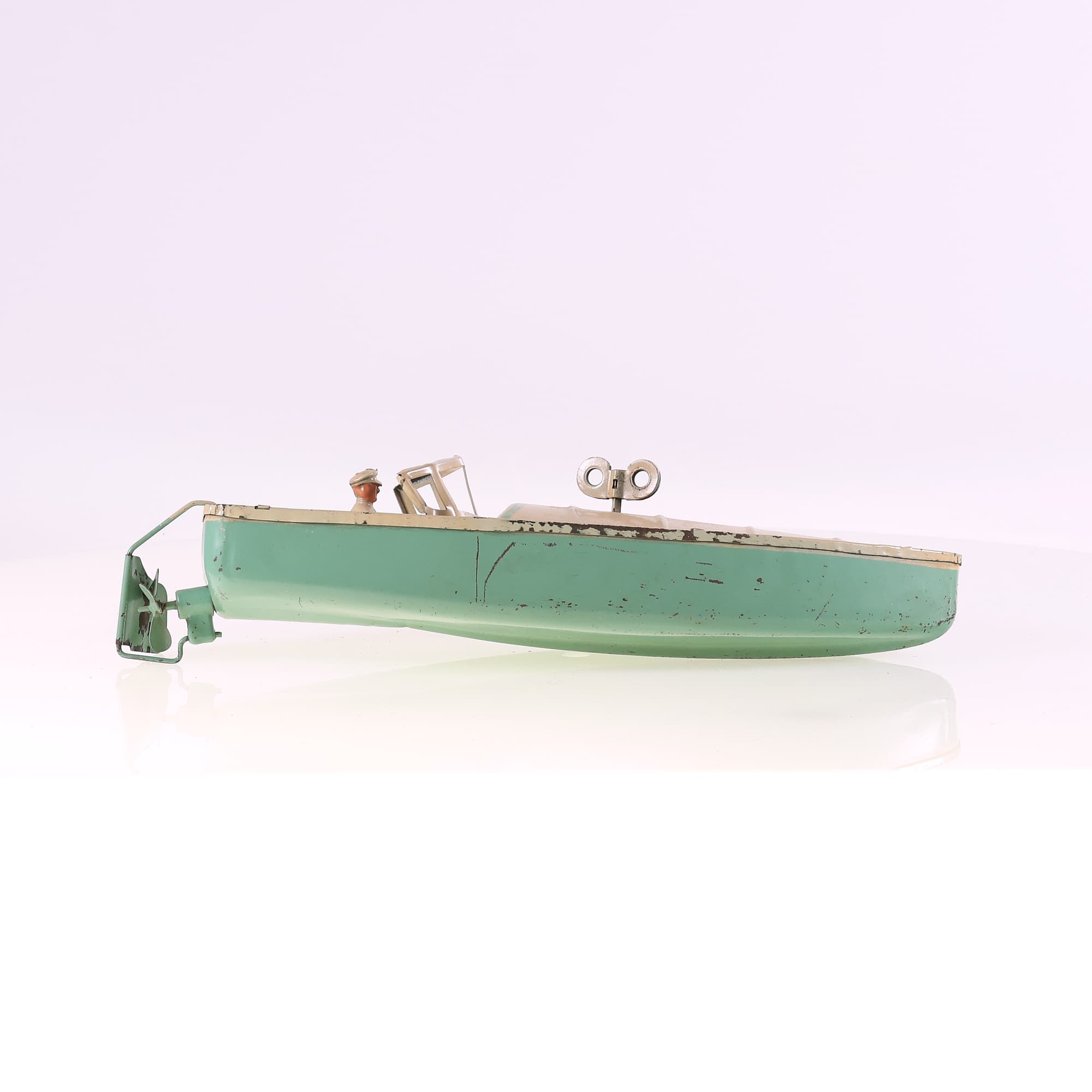 JEP bateau mécanique Bicolore JEP2 fonctionnel 33 cm — miniature 6