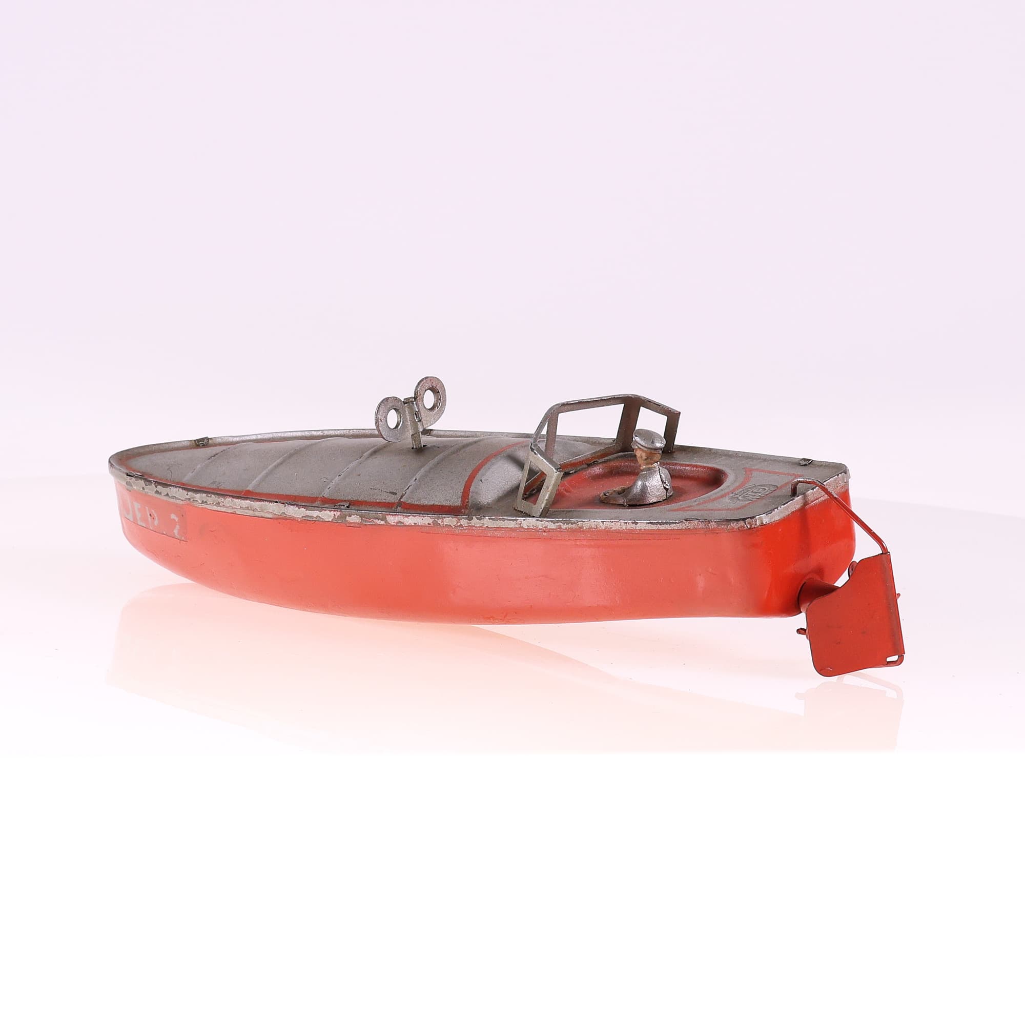 JEP 2 canot mécanique repeint Bateau 32 cm fonctionnel — miniature 3
