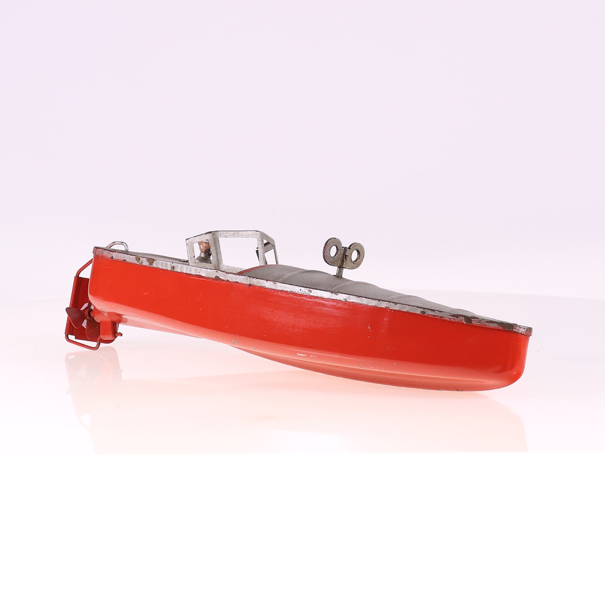 JEP 2 canot mécanique repeint Bateau 32 cm fonctionnel — miniature 7