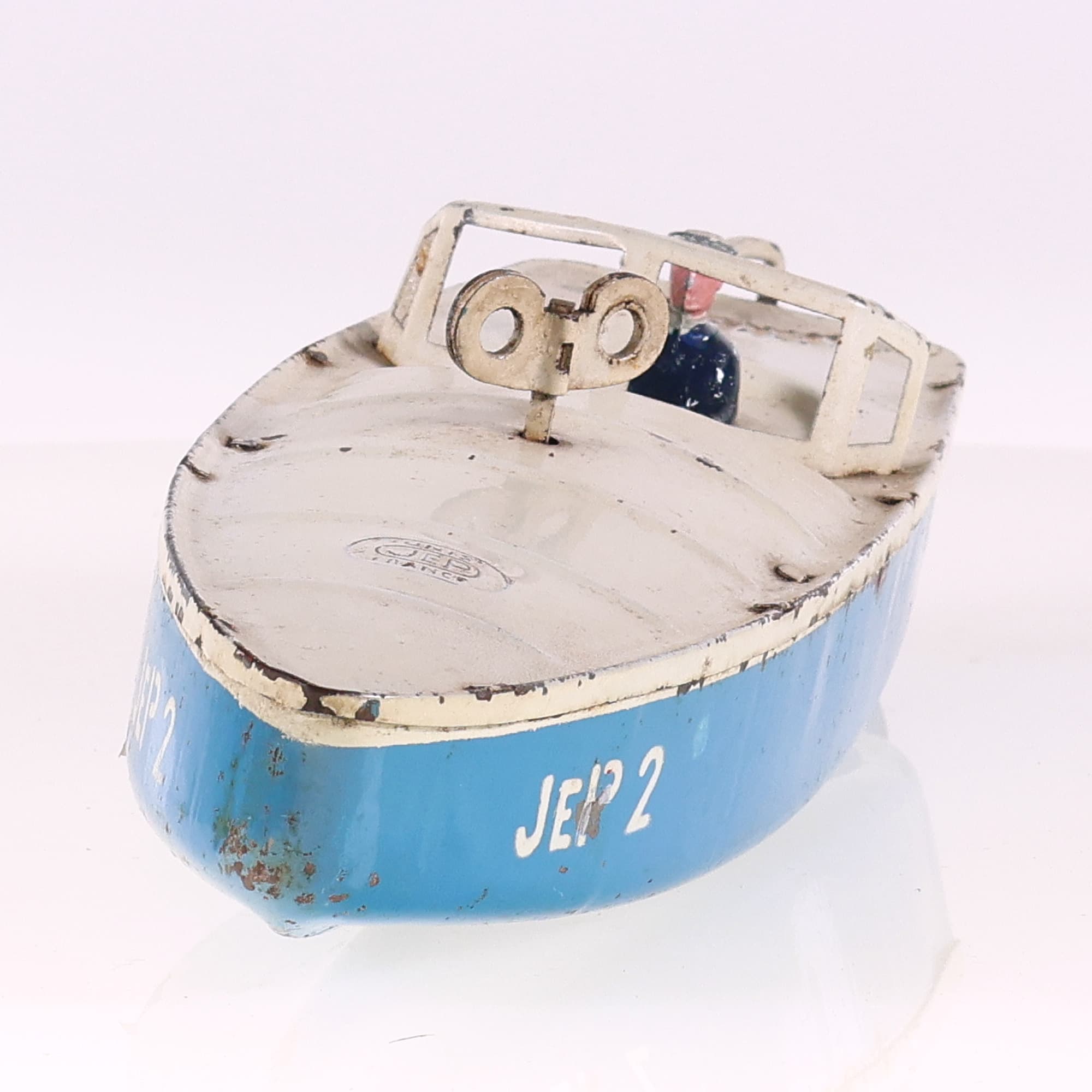 JEP canot mécanique JEP 2 Bateau Bicolore 31 cm moteur fonctionnel — miniature 8
