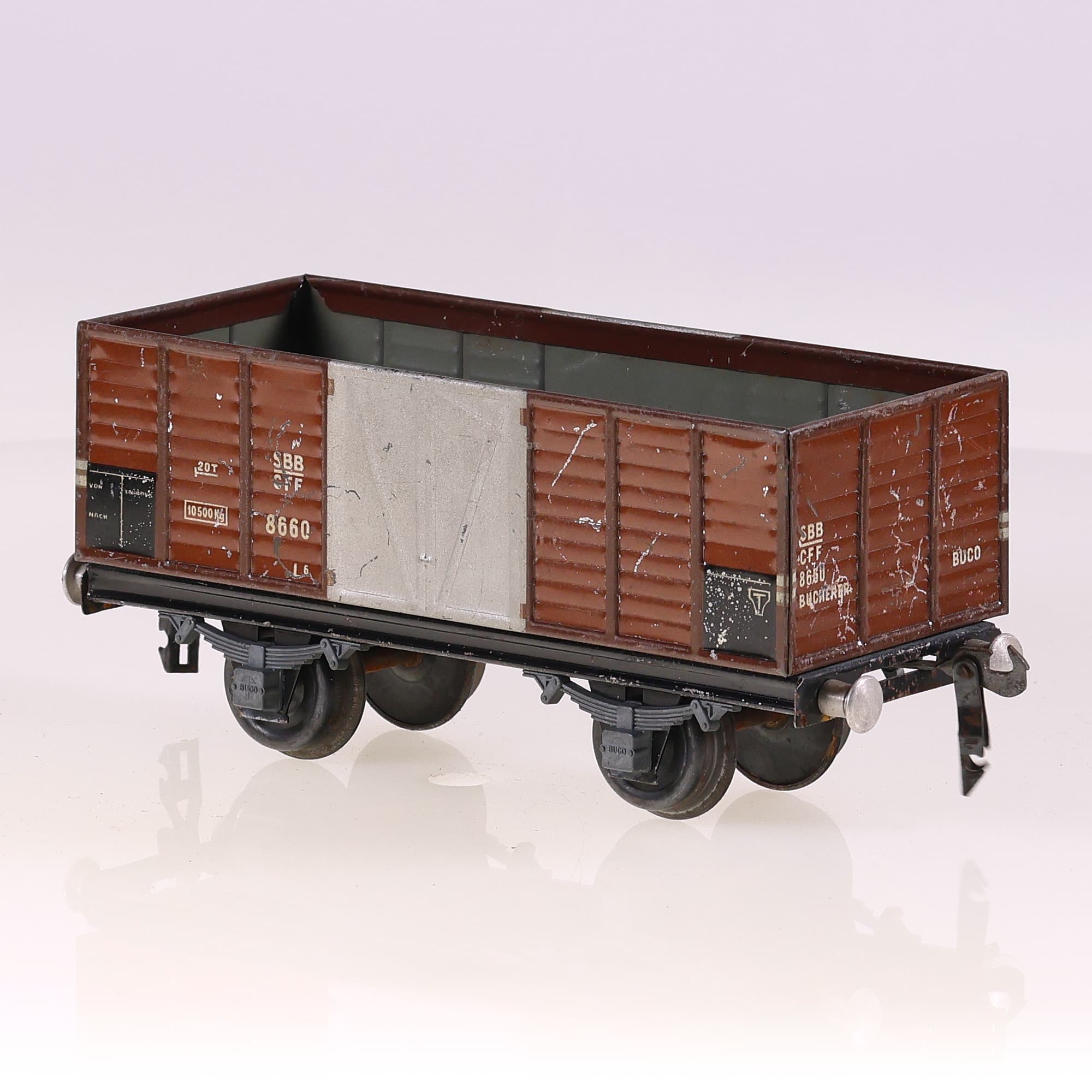 BUCO CH wagon tombereau  8660 CFF SBB en O Grade B sans boîte — miniature 3