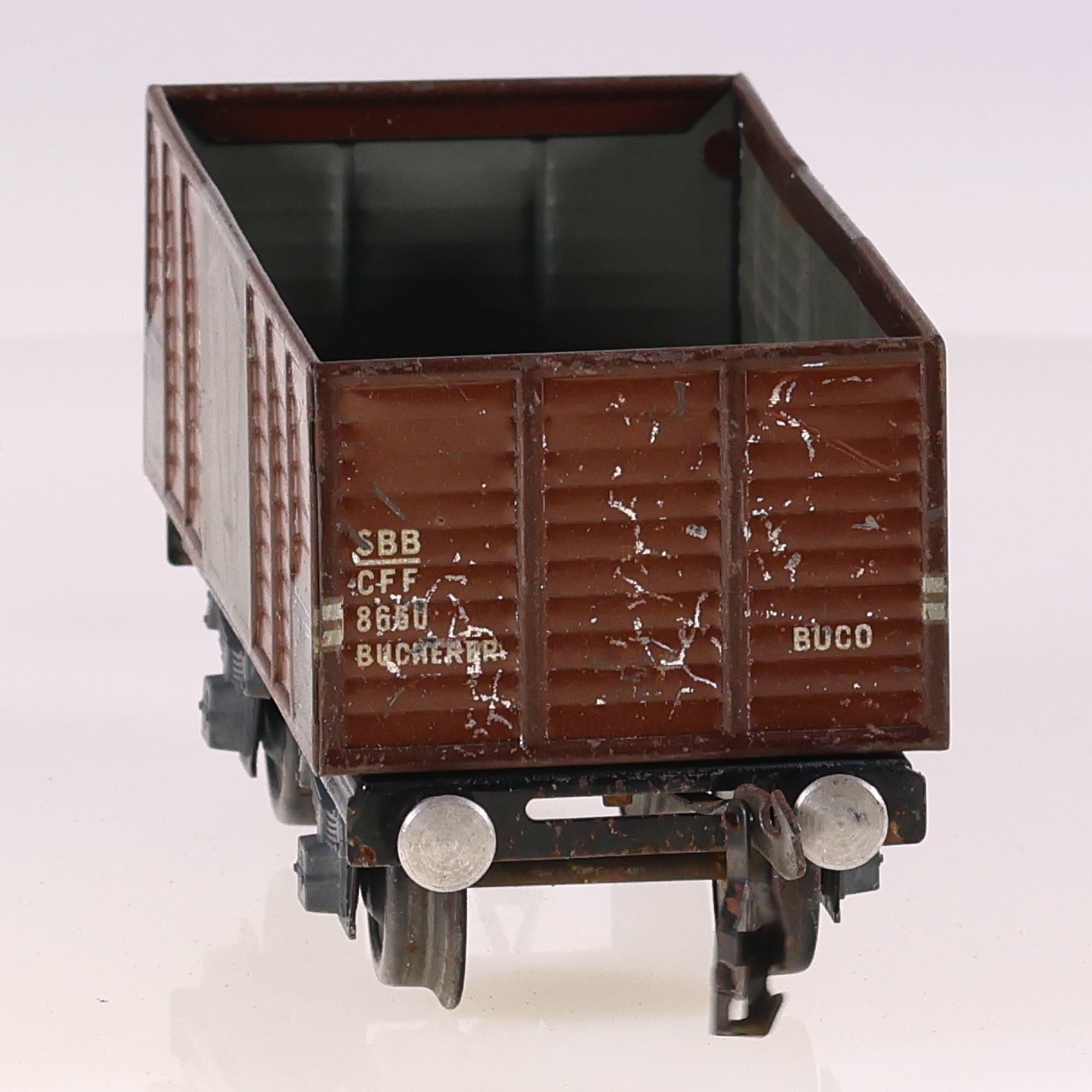 BUCO CH wagon tombereau  8660 CFF SBB en O Grade B sans boîte — miniature 4