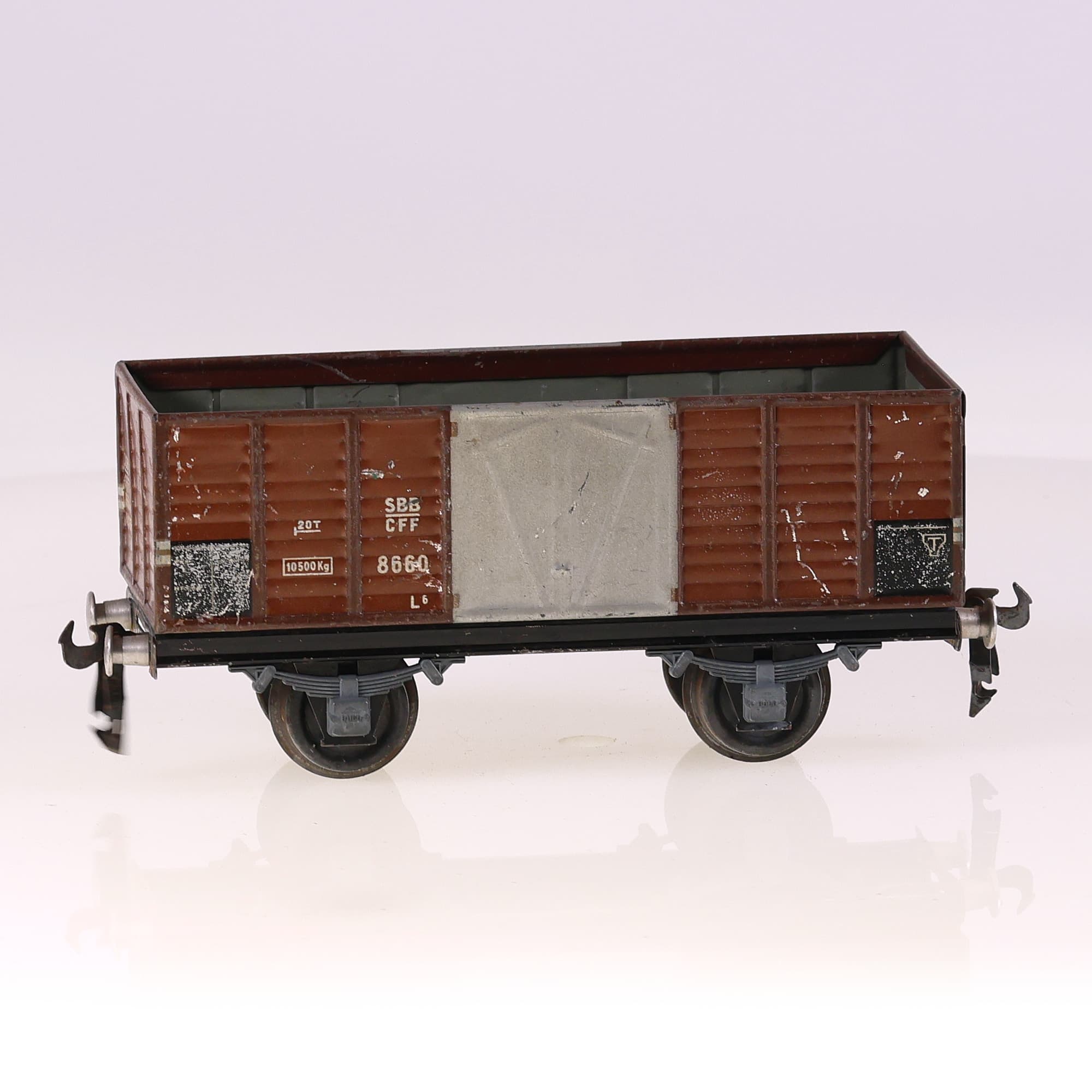 BUCO CH wagon tombereau  8660 CFF SBB en O Grade B sans boîte — miniature 6