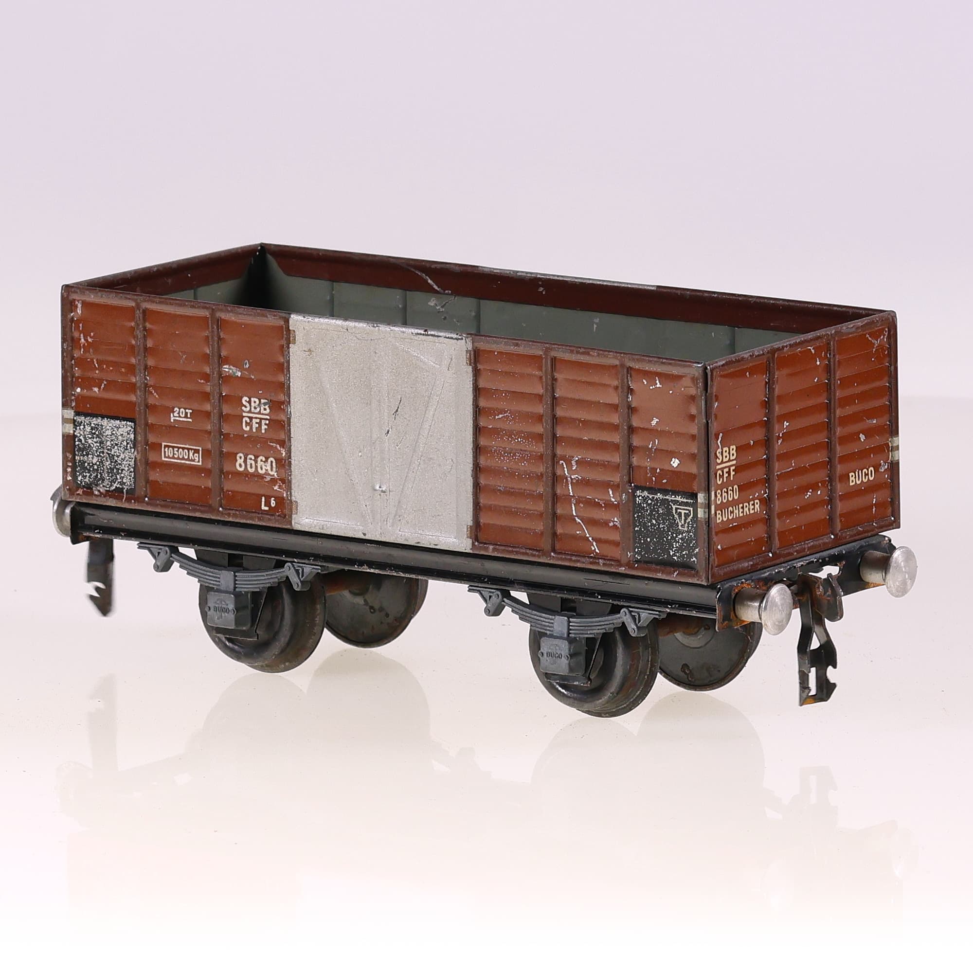 BUCO CH wagon tombereau  8660 CFF SBB en O Grade B sans boîte — miniature 7