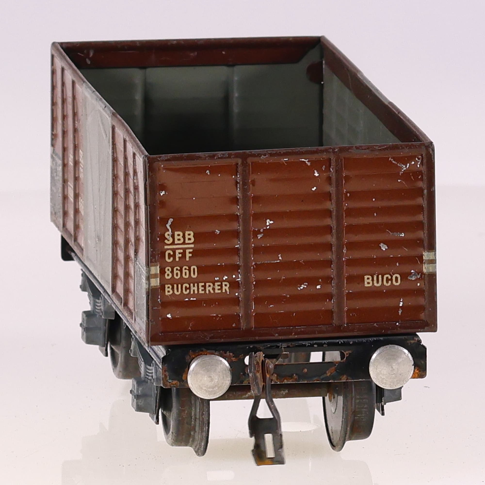 BUCO CH wagon tombereau  8660 CFF SBB en O Grade B sans boîte — miniature 8