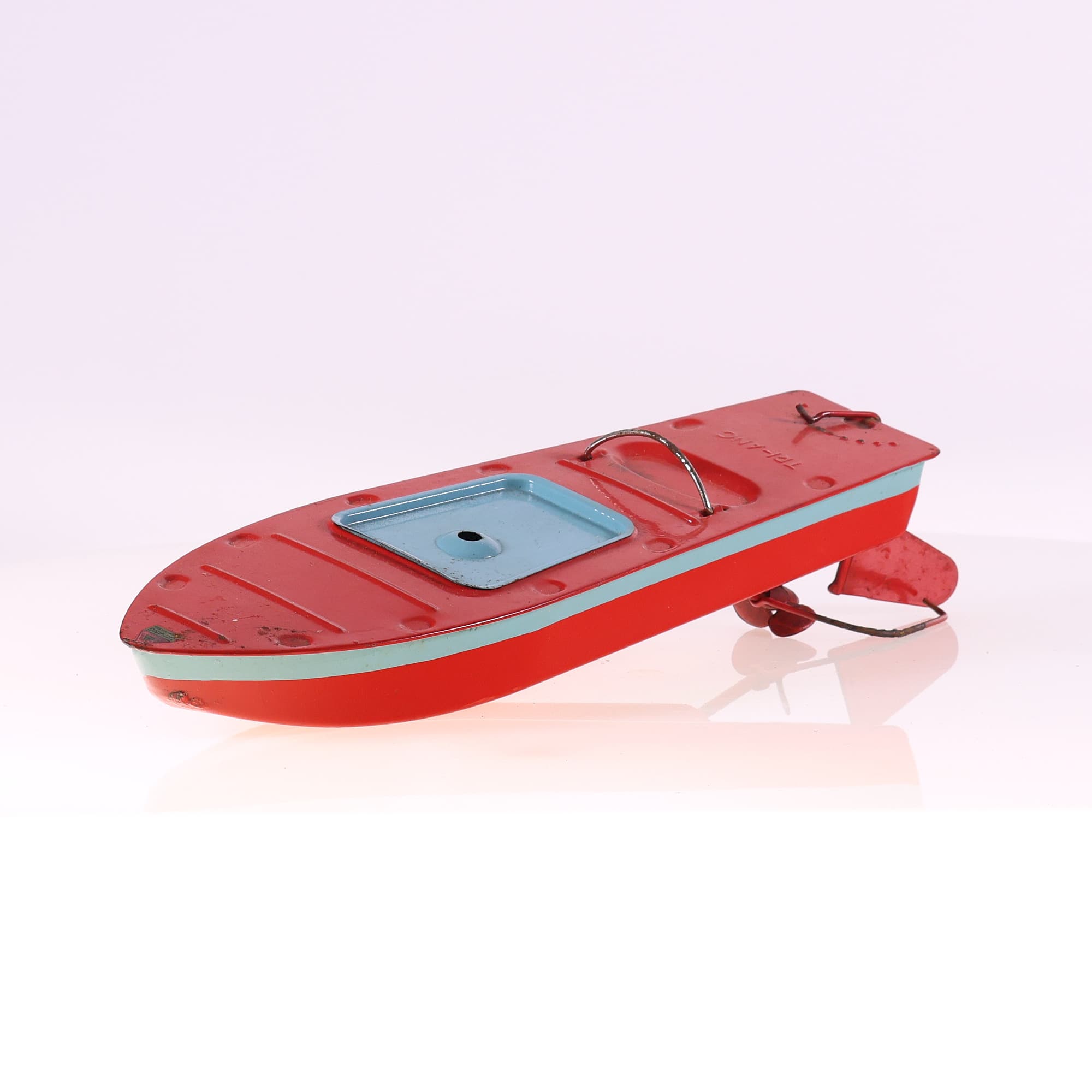 Triang-Minic canot mécanique Jouet mécanique, Bateau 34,5 cm Grade B sans boîte