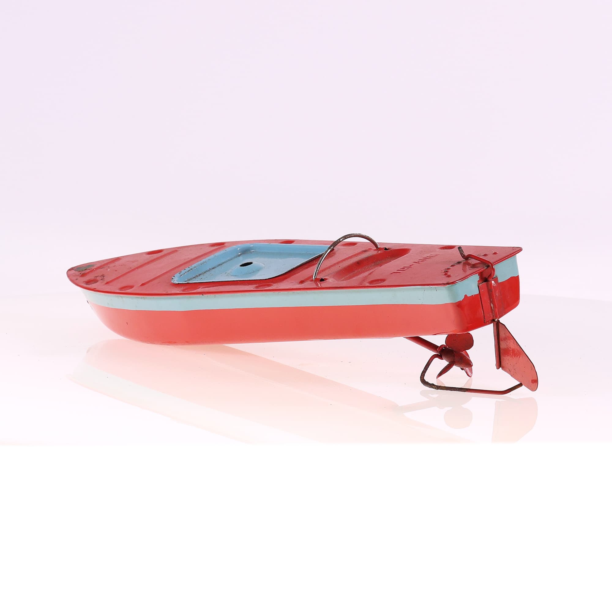 Triang-Minic canot mécanique Jouet mécanique, Bateau 34,5 cm Grade B sans boîte — miniature 3