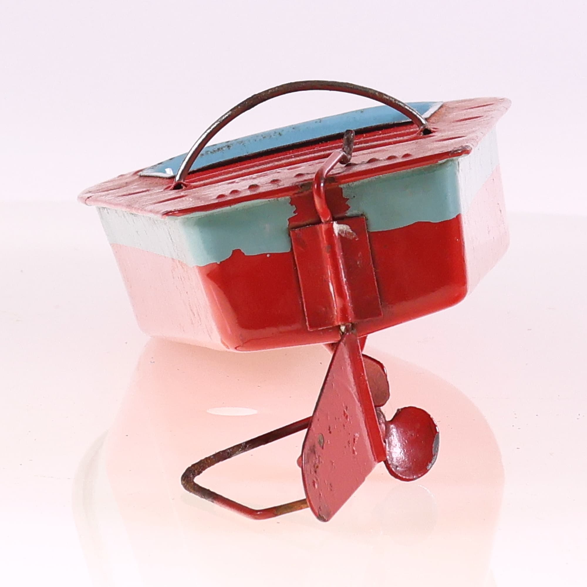 Triang-Minic canot mécanique Jouet mécanique, Bateau 34,5 cm Grade B sans boîte — miniature 4