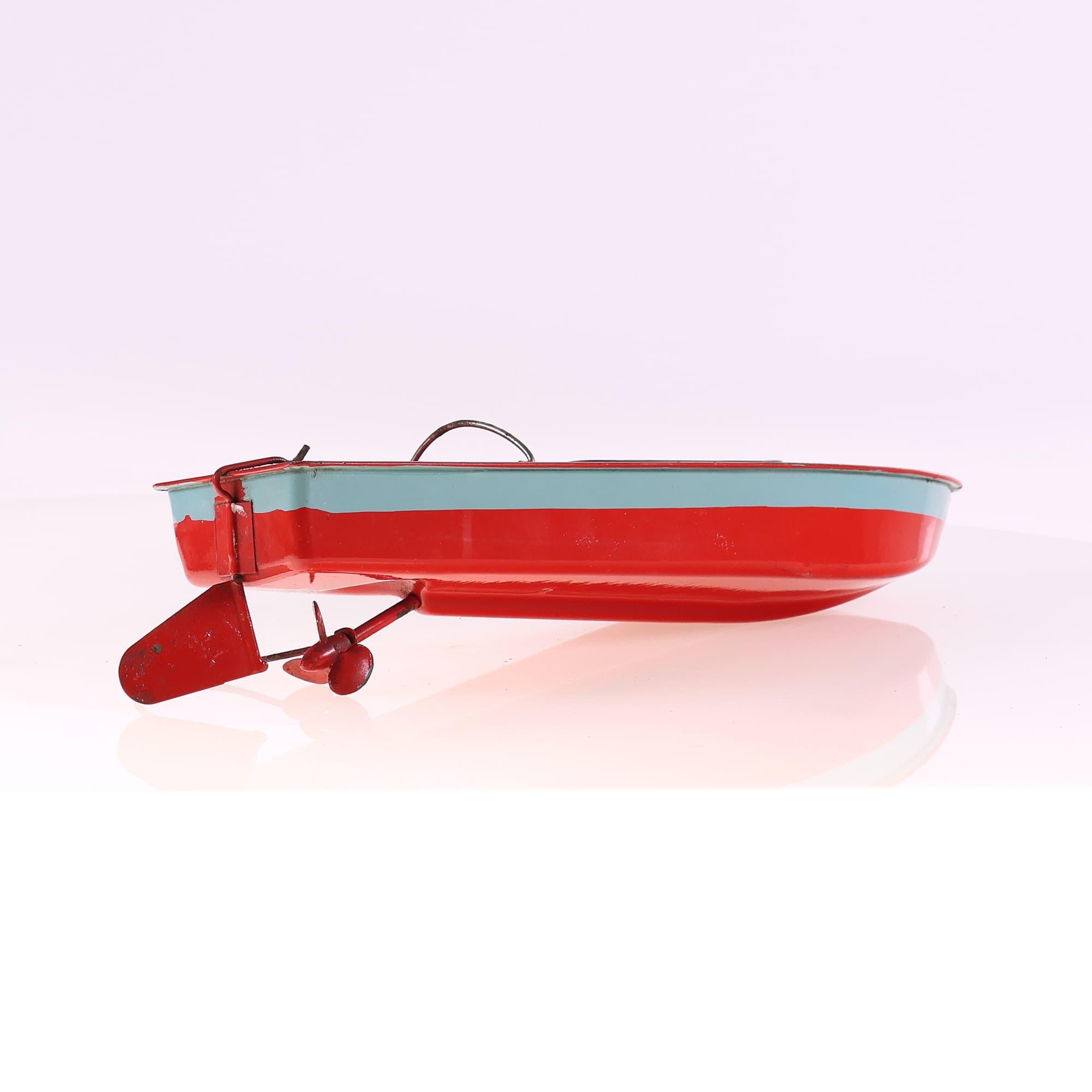 Triang-Minic canot mécanique Jouet mécanique, Bateau 34,5 cm Grade B sans boîte — miniature 5