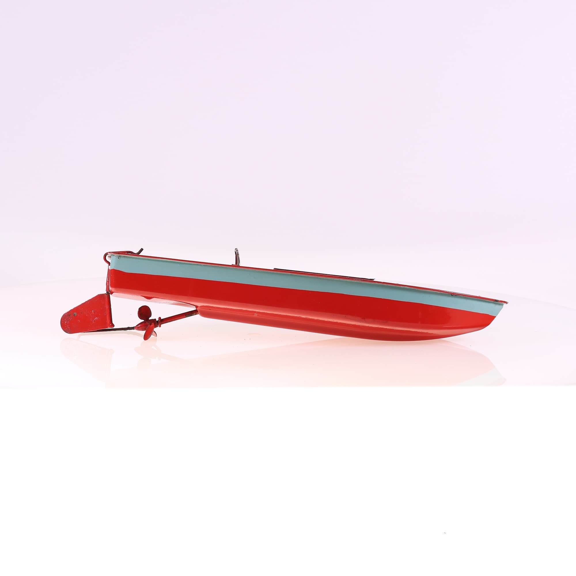 Triang-Minic canot mécanique Jouet mécanique, Bateau 34,5 cm Grade B sans boîte — miniature 6