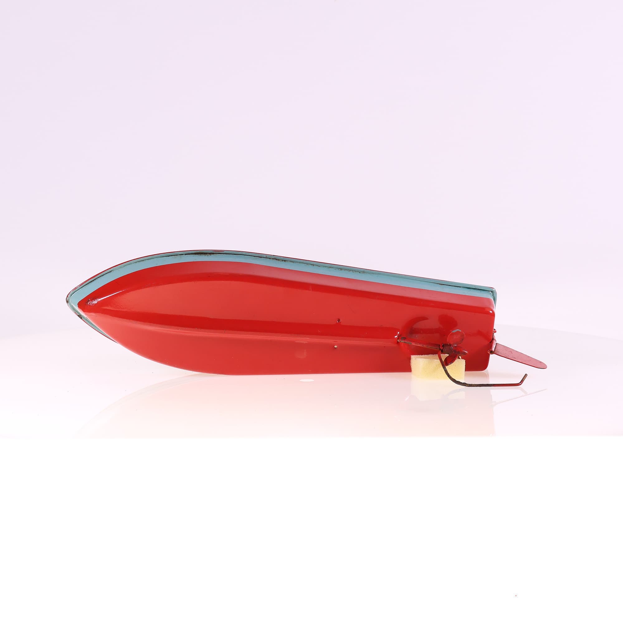 Triang-Minic canot mécanique Jouet mécanique, Bateau 34,5 cm Grade B sans boîte — miniature 9