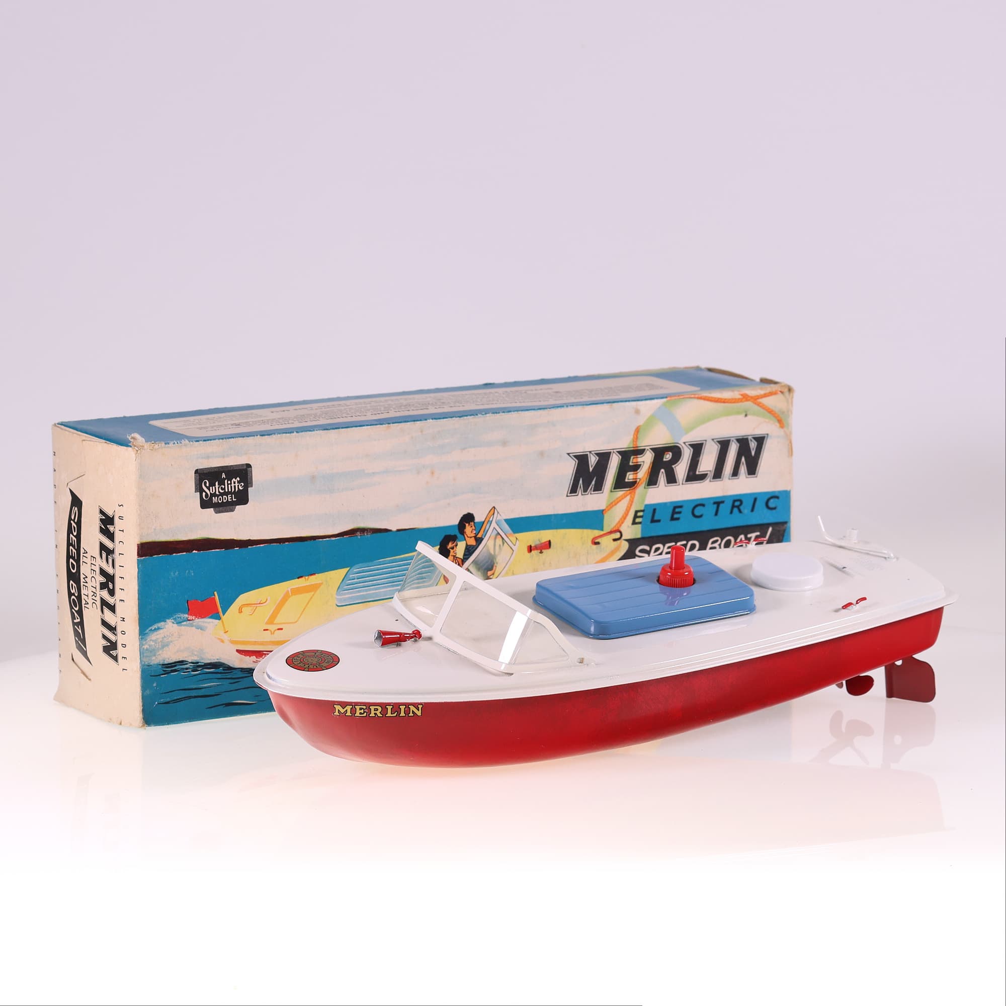 Sutcliffe canot électrique Merlin 32 cm état A avec boîte — miniature 15