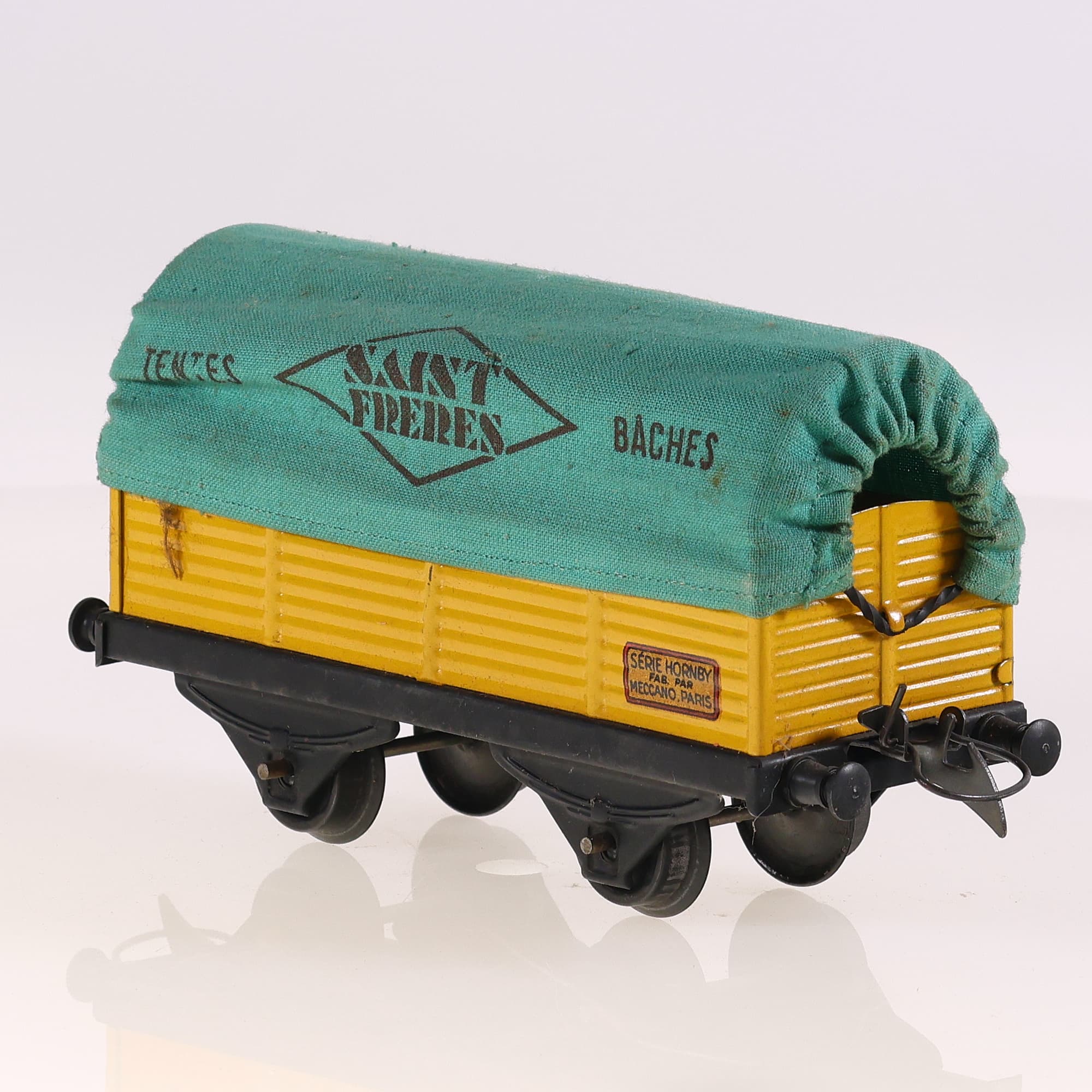 Hornby France wagon bâché Saint Frères O Grade B avec boîte — miniature 3