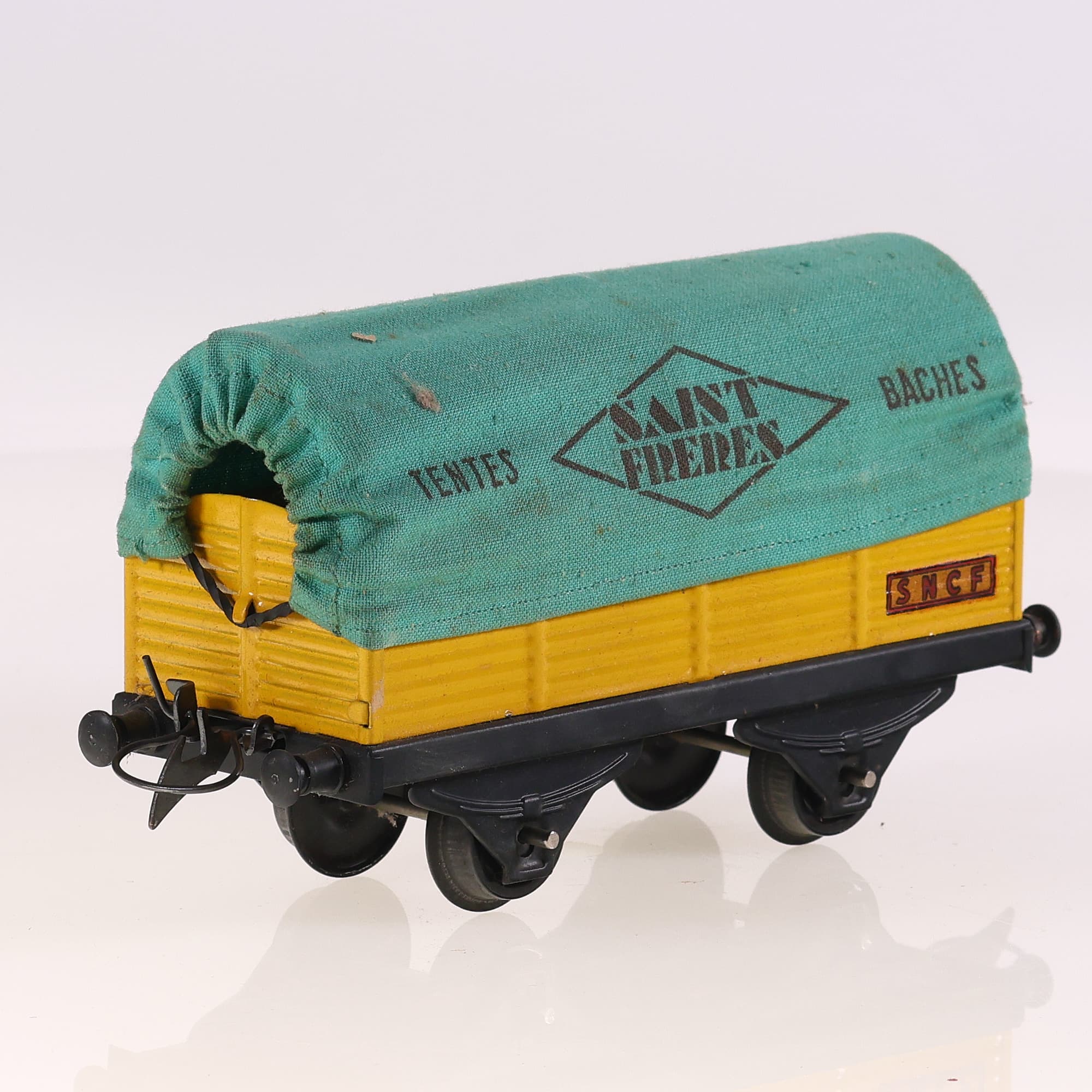 Hornby France wagon bâché Saint Frères O Grade B avec boîte — miniature 5
