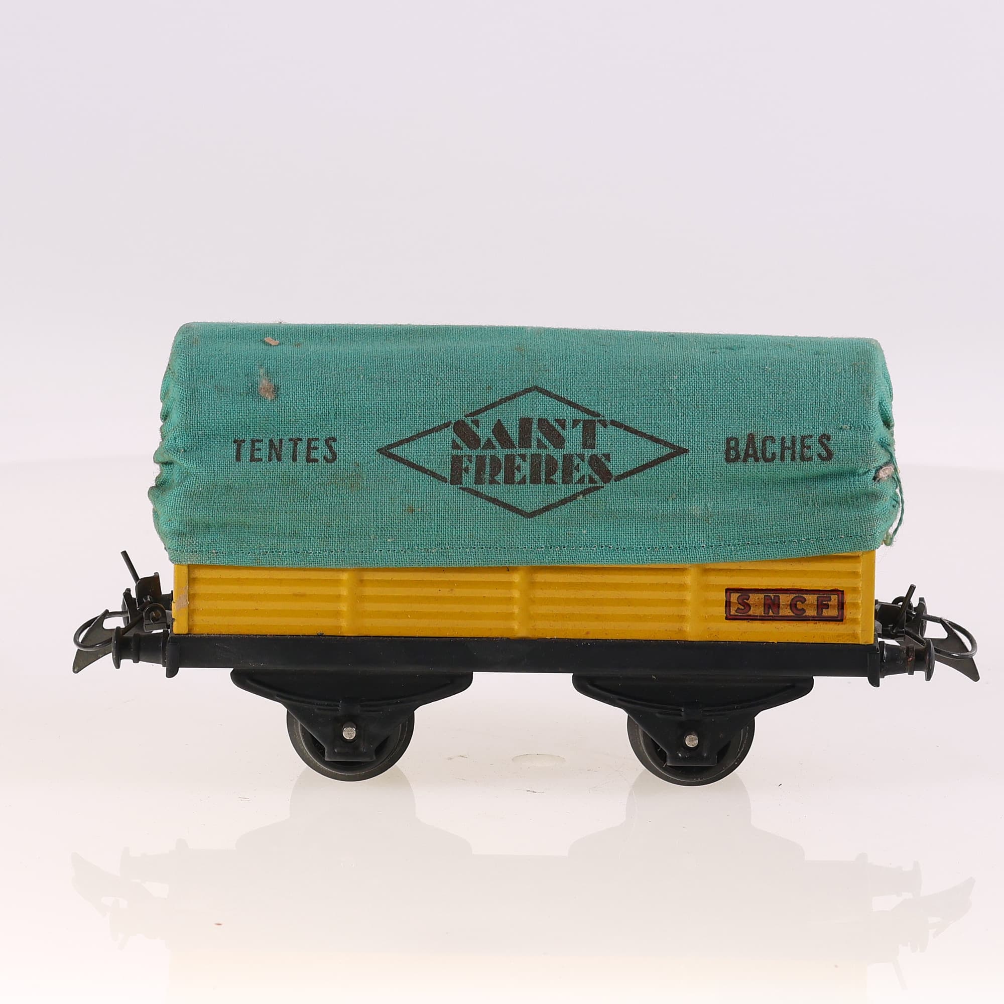 Hornby France wagon bâché Saint Frères O Grade B avec boîte — miniature 6