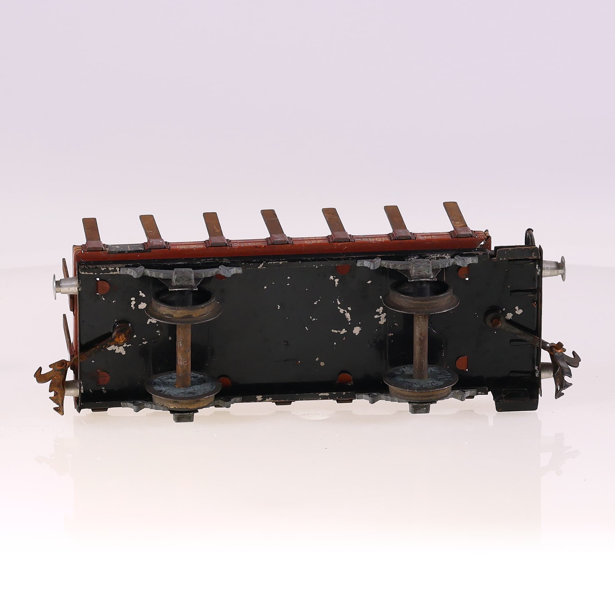 BUCO wagon SBB CFF marchandises plat 8665 ridelles O  — miniature 9