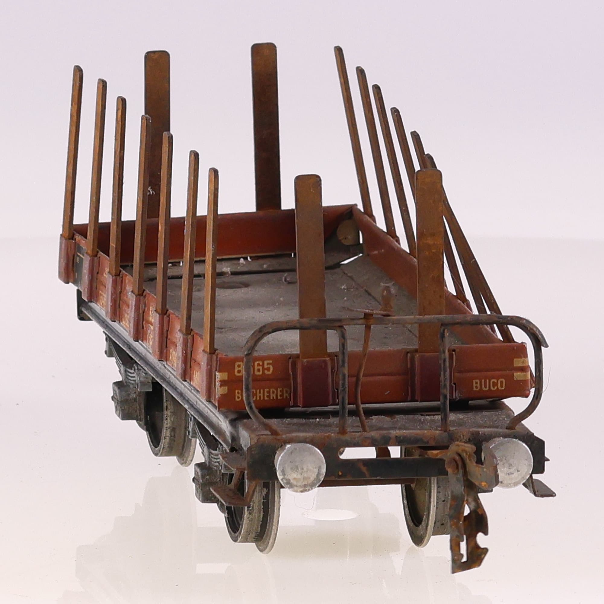 BUCO wagon marchandises plat SBB CFF 8665 O Grade B sans boîte — miniature 4