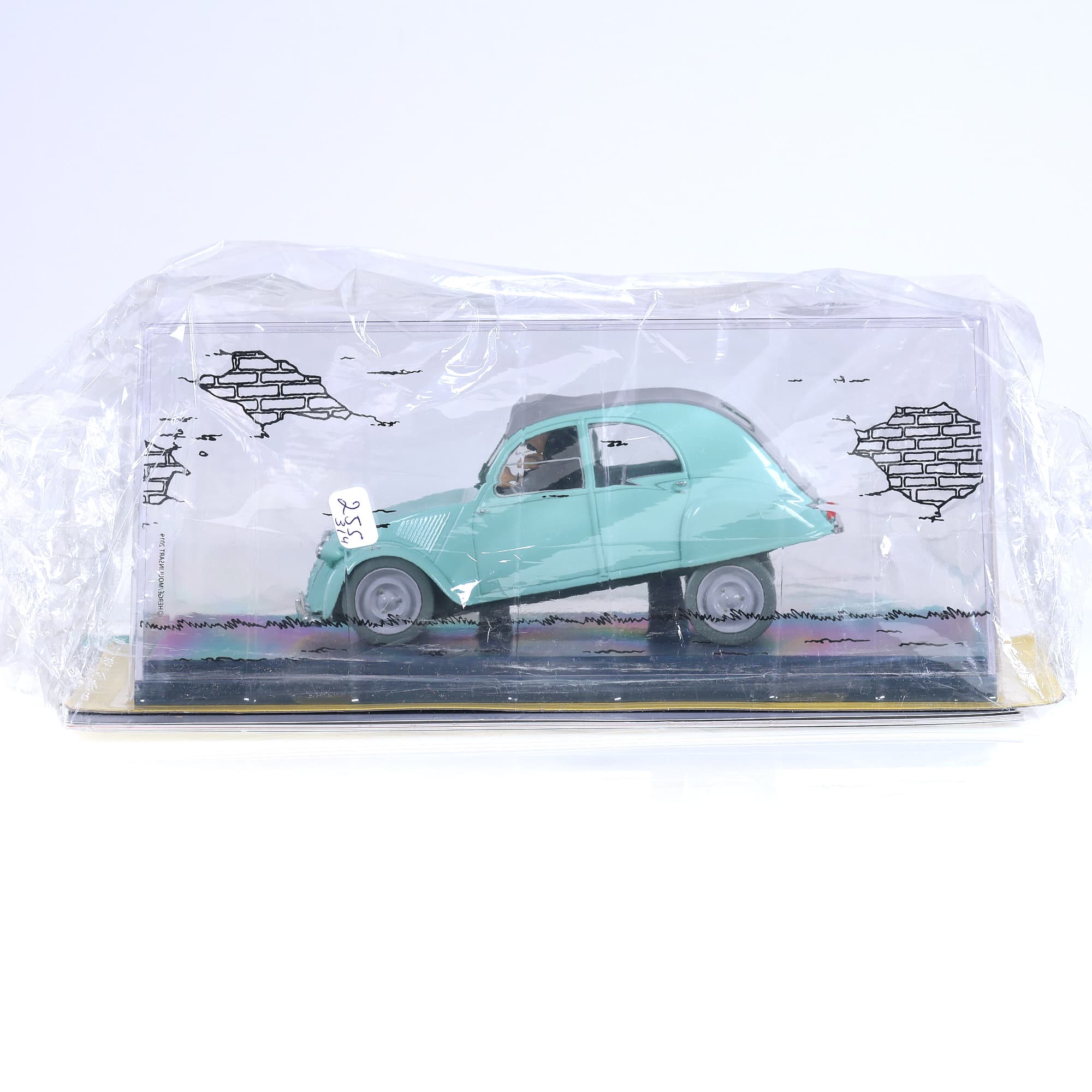 Les voitures de tintin Citroën La 2CV des dupondt 1/24 Turquoise neuf avec boîte — miniature 3