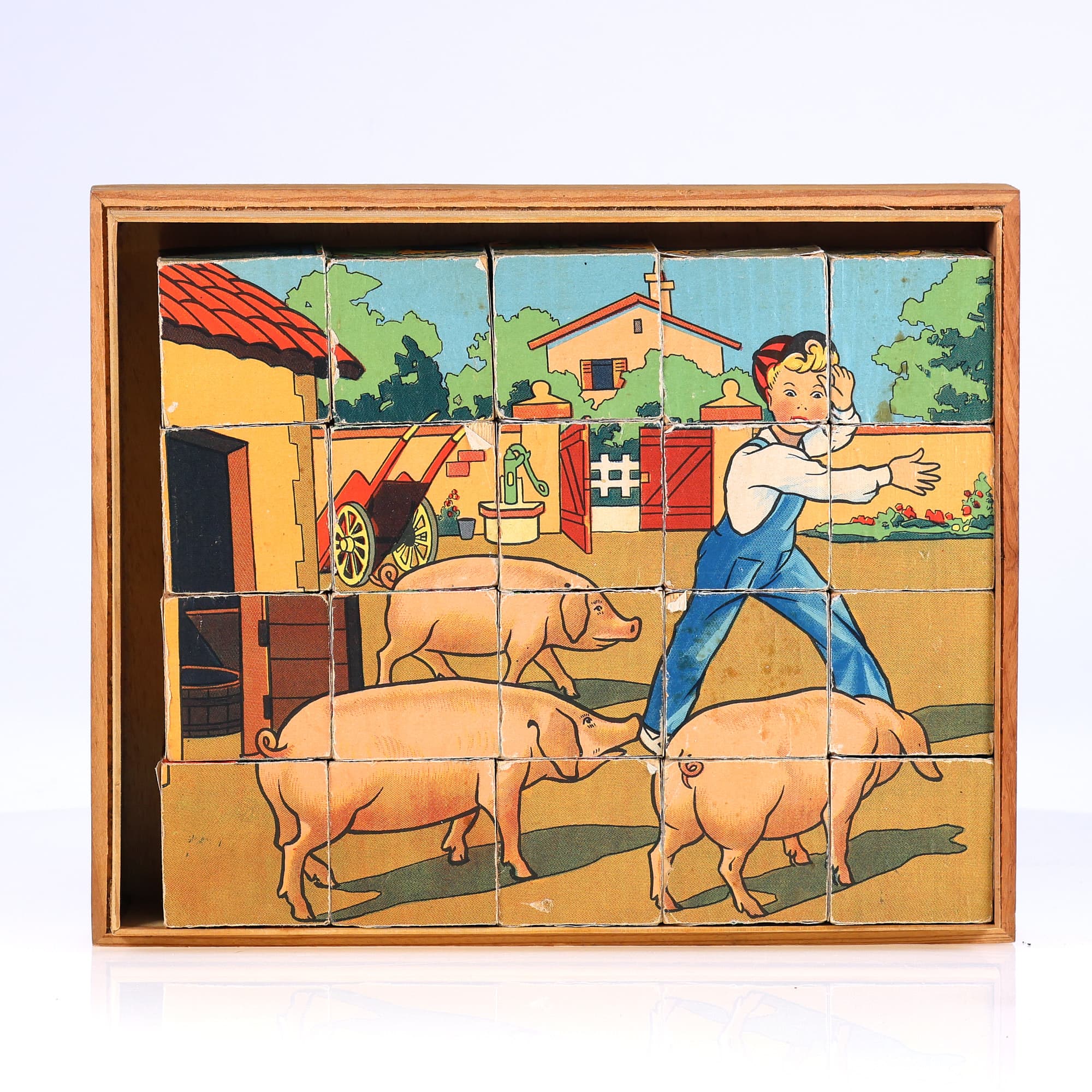 Jeu de cube en papier complet (la ferme)  avec 4 affiches — miniature 15