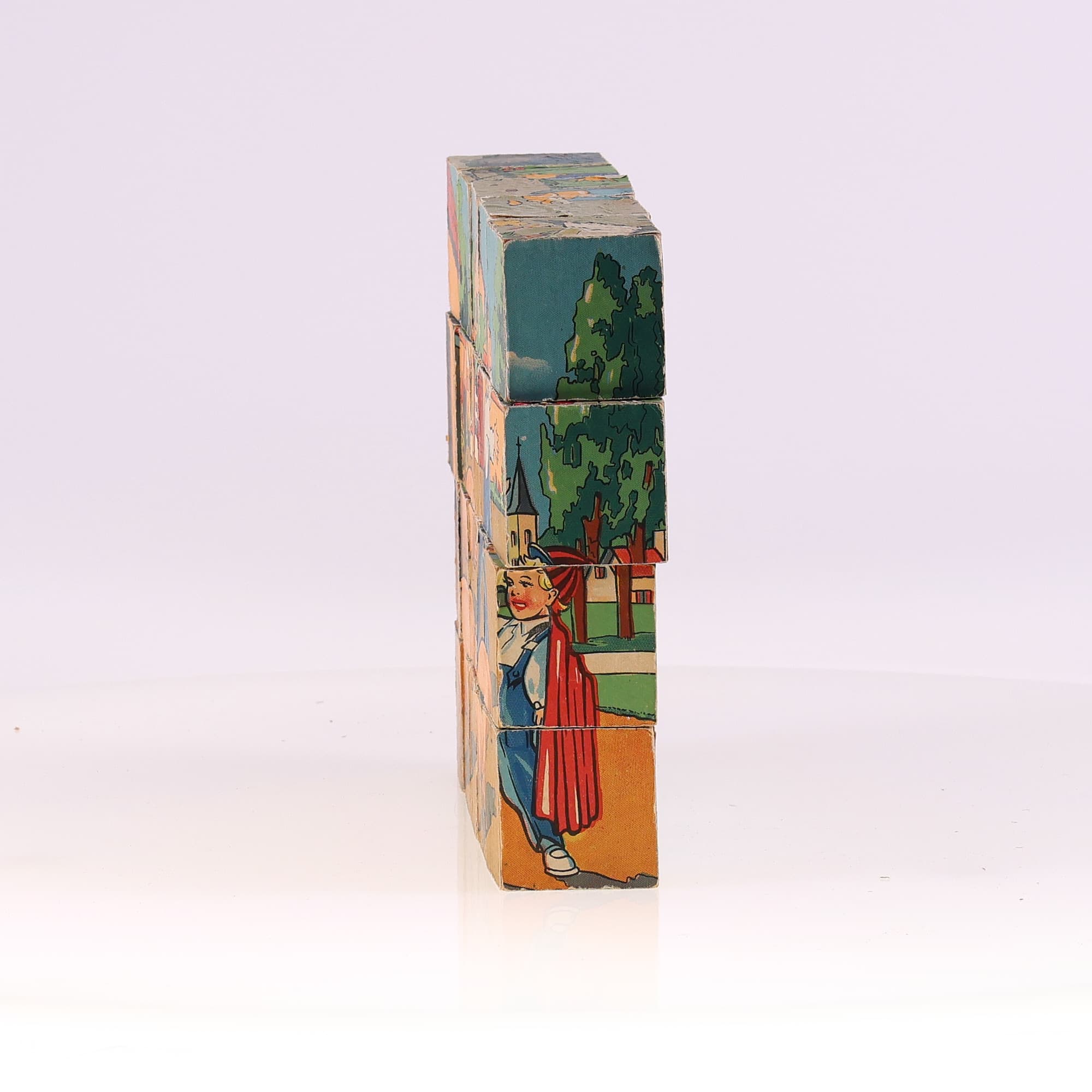 Jeu de cube en papier complet (la ferme)  avec 4 affiches — miniature 4