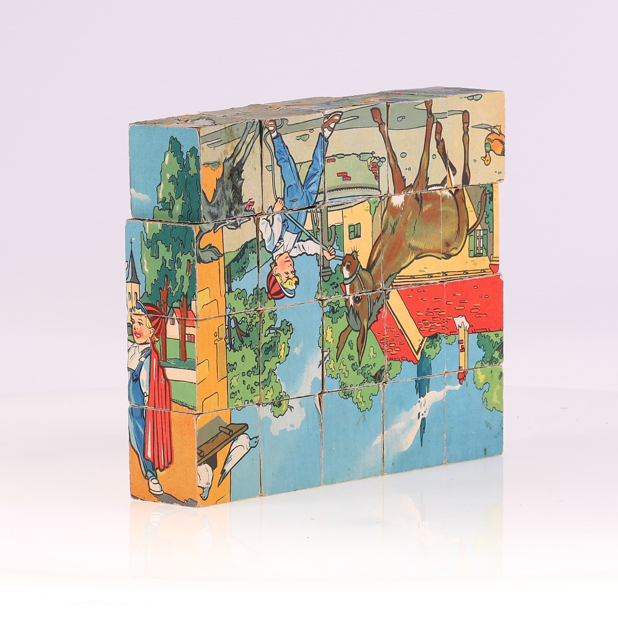 Jeu de cube en papier complet (la ferme)  avec 4 affiches — miniature 5
