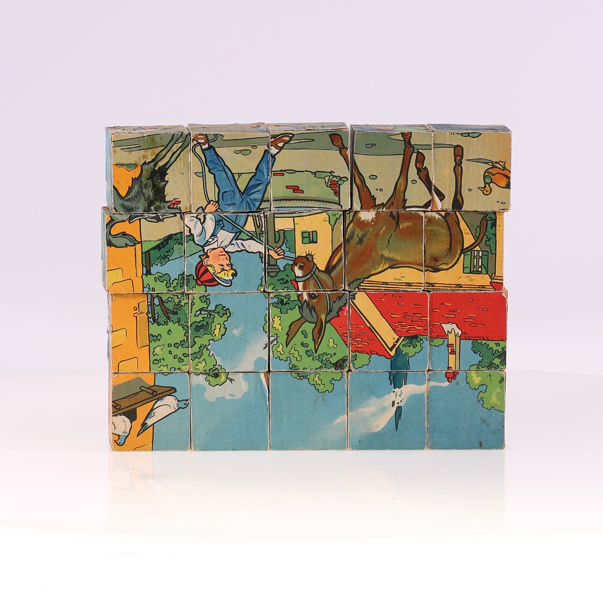 Jeu de cube en papier complet (la ferme)  avec 4 affiches — miniature 6