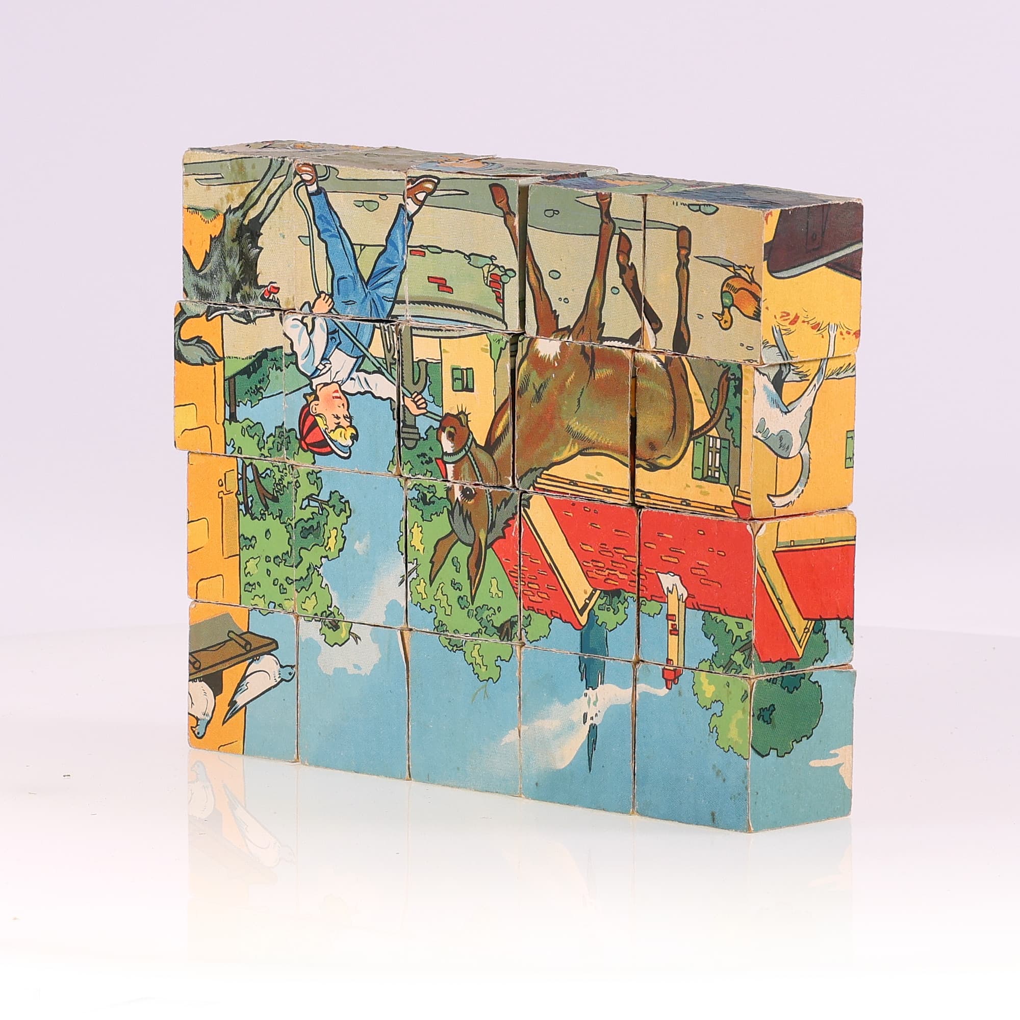 Jeu de cube en papier complet (la ferme)  avec 4 affiches — miniature 7