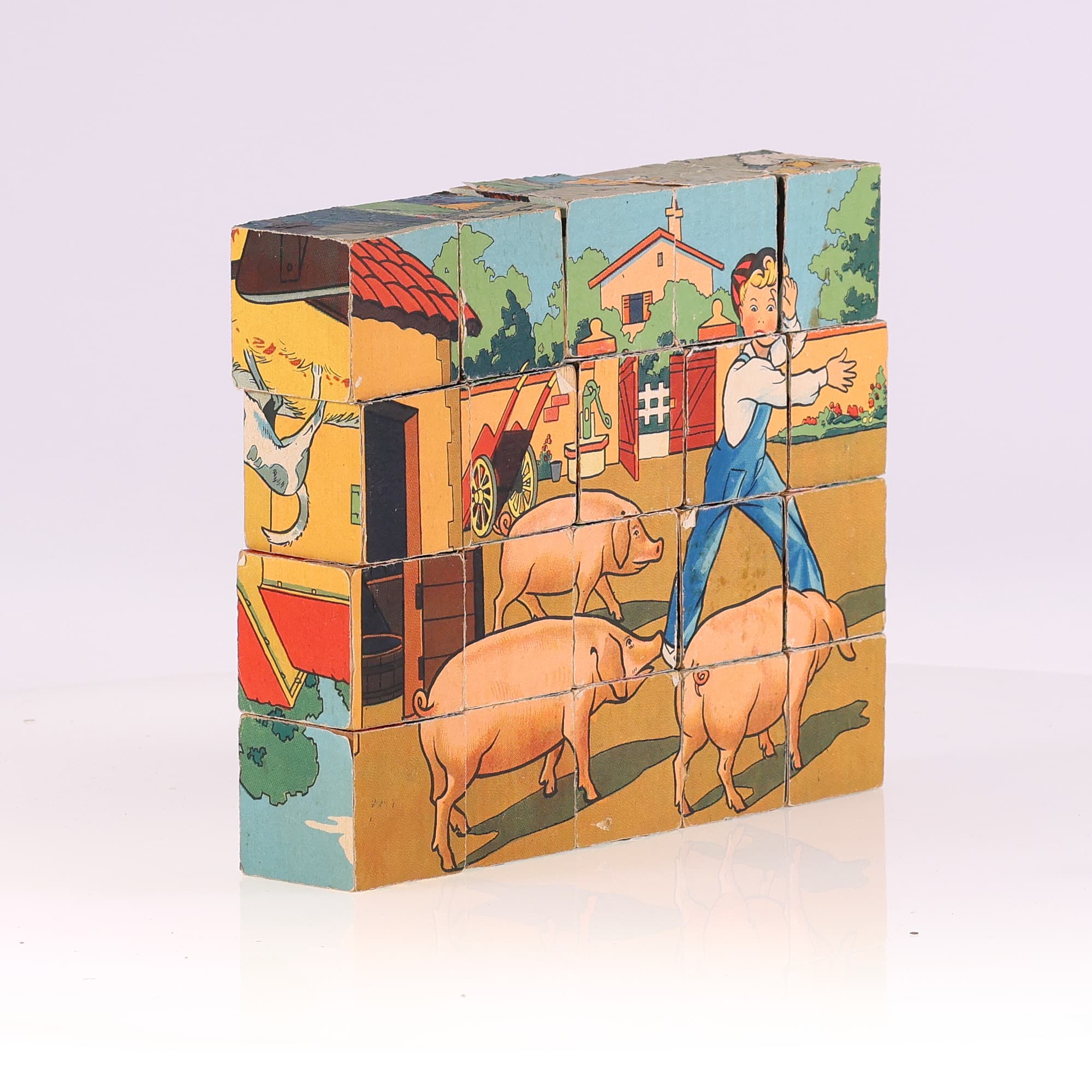 Jeu de cube en papier complet (la ferme)  avec 4 affiches — miniature 9