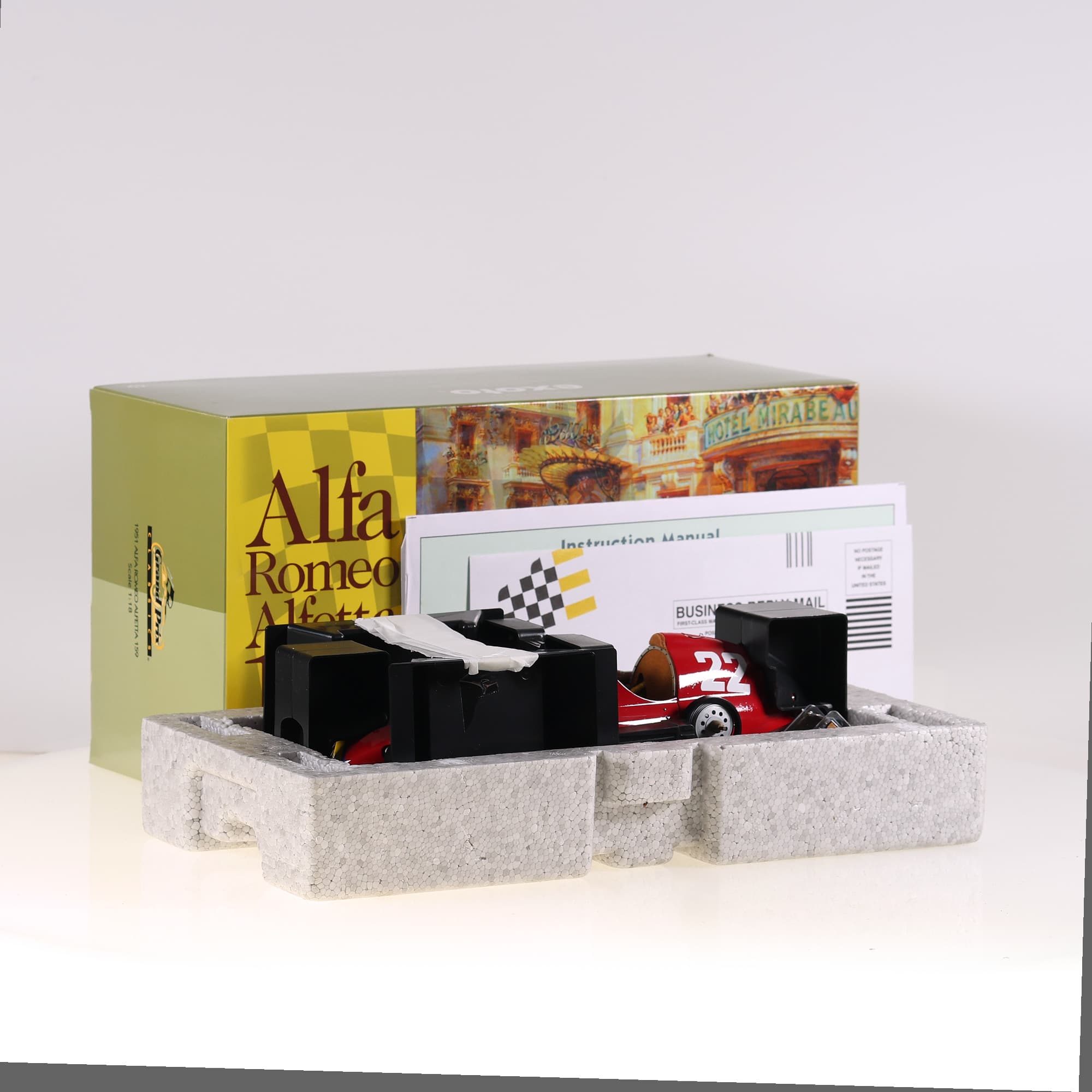Exoto GPC97240 Alfa Romeo Alfetta 159 #22 1951 1/18 Rouge avec boîte — photo 1