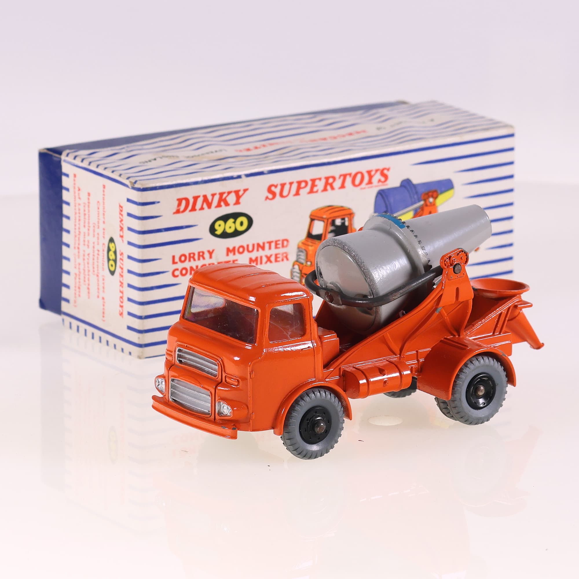 Dinky Toys 960 Albion Chieftain Lorry Mounted Concrete Mixer 1/43 Orange avec bo — photo 1