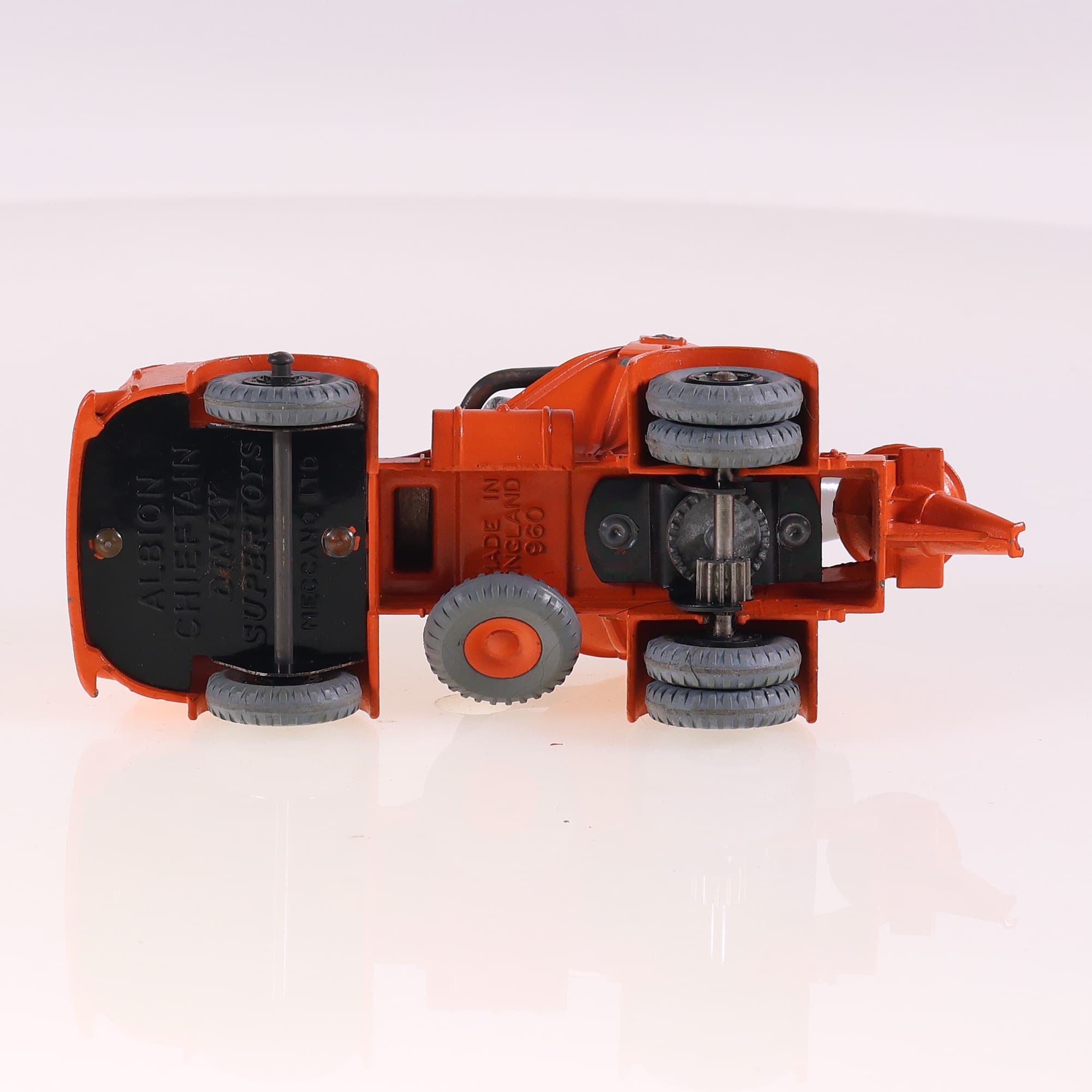 Dinky Toys 960 Albion Chieftain Lorry Mounted Concrete Mixer 1/43 Orange avec bo — miniature 10