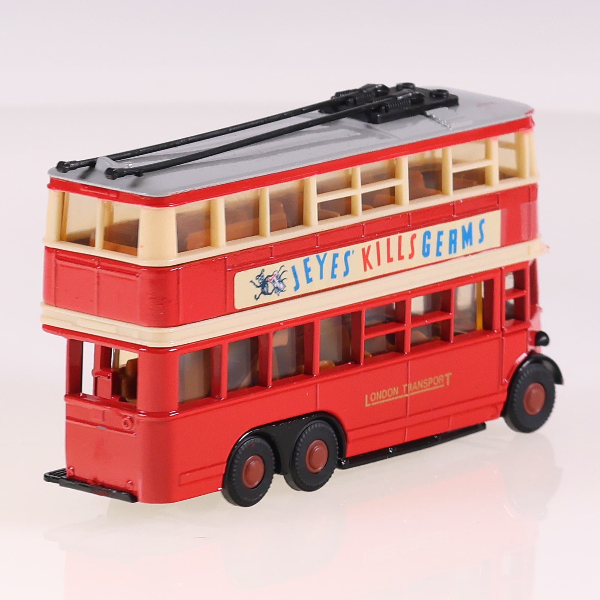 Matchbox Y10 AEC 1931 Trolleybus "Diddler" 11 cm Bicolore avec boîte — miniature 5