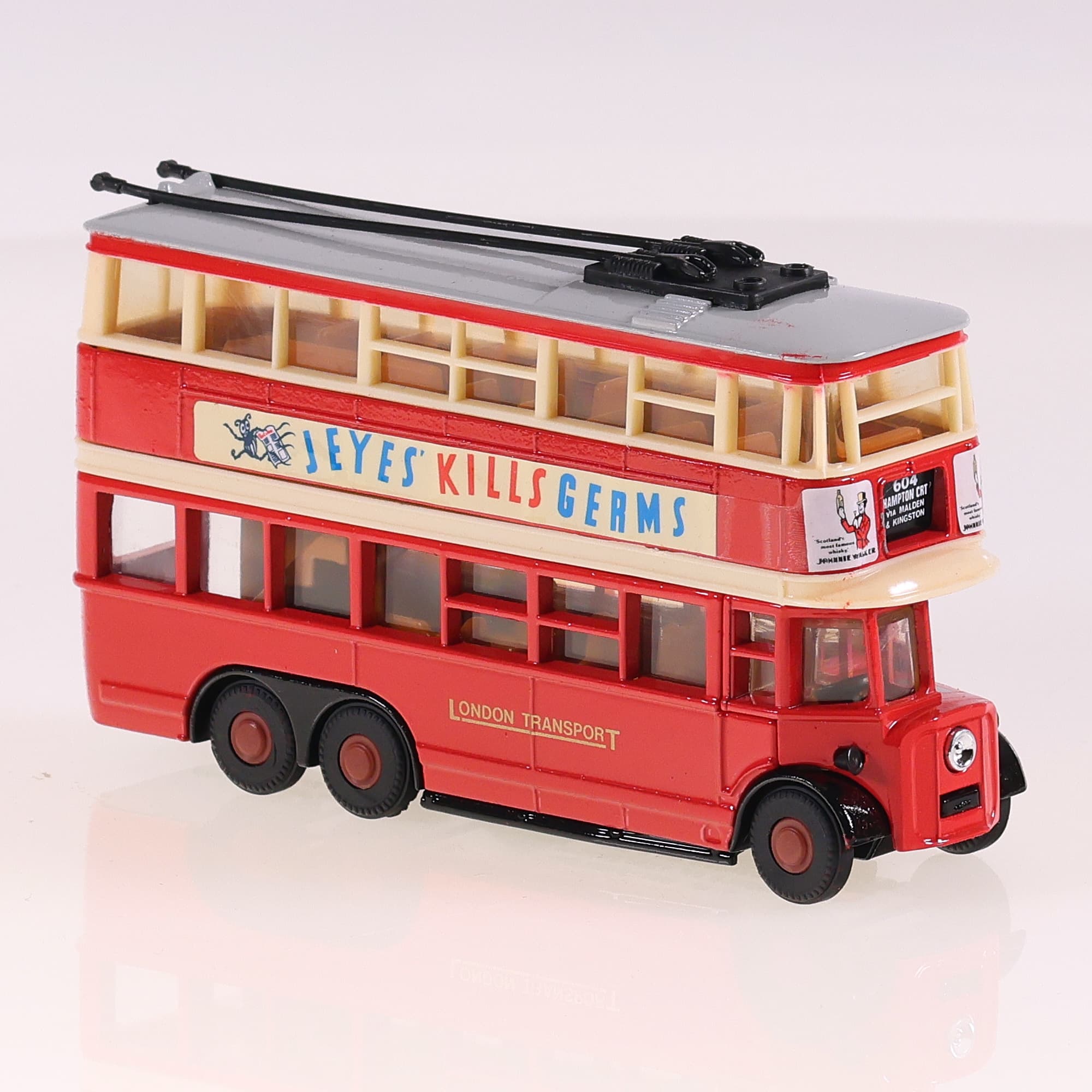 Matchbox Y10 AEC 1931 Trolleybus "Diddler" 11 cm Bicolore avec boîte — miniature 7