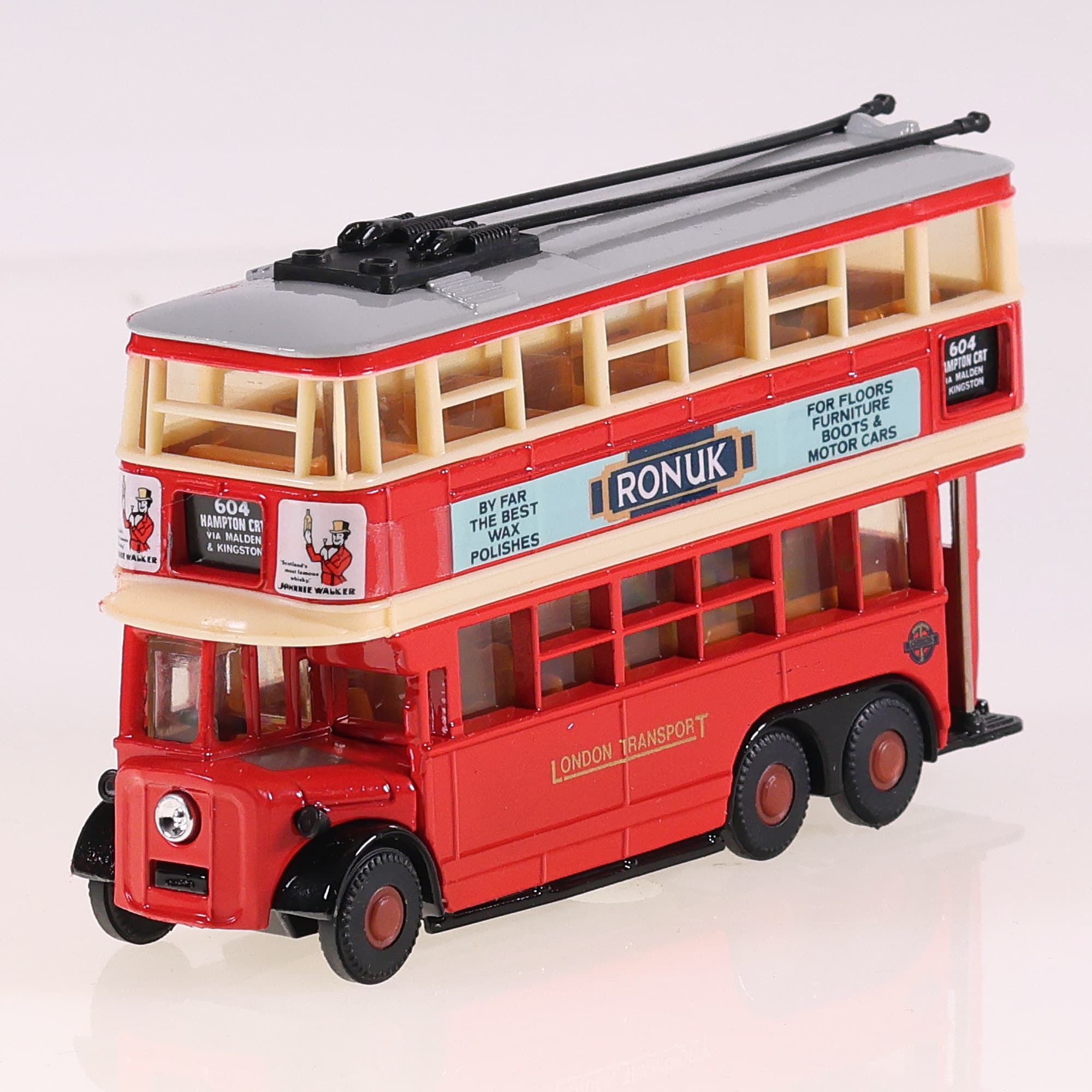 Matchbox Y10 AEC 1931 Trolleybus "Diddler" 11 cm Bicolore avec boîte — miniature 9