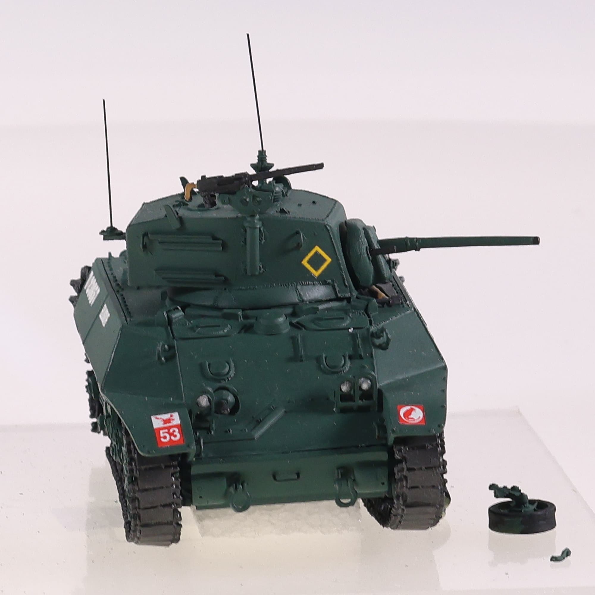 Gaso.Line GAS50145UK Stuart Char léger V 7th Ar. Div. - Juin 1944 #53 1/43 Vert  — miniature 7