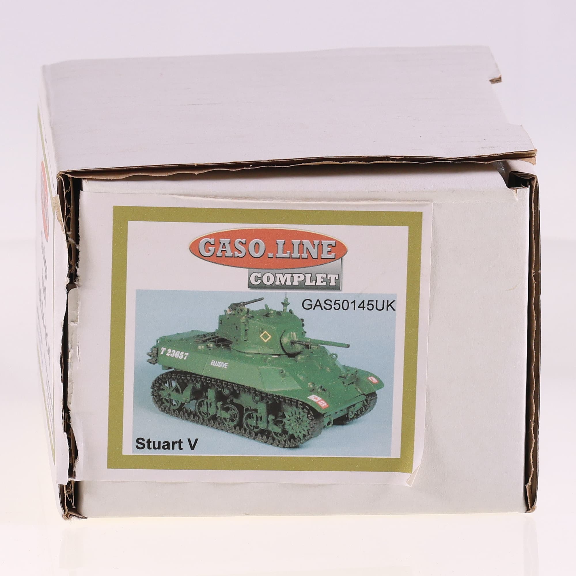 Gaso.Line GAS50145UK Stuart Char léger V 7th Ar. Div. - Juin 1944 #53 1/43 Vert  — miniature 9