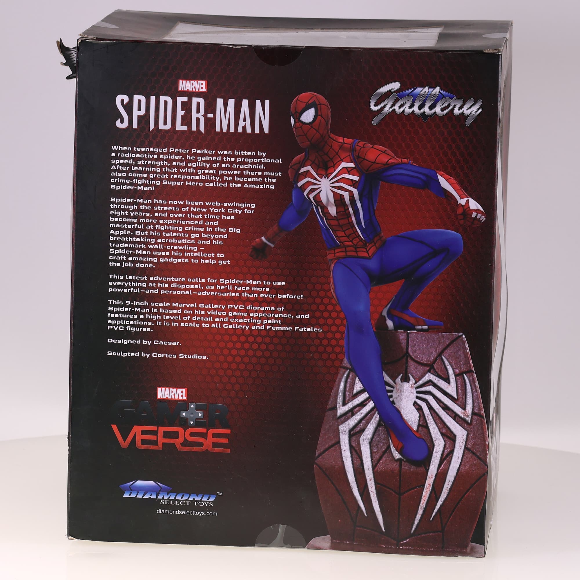 Diamond Select Toys Marvel Spider-Man Gamerverse PVC Diorama jamais sorti boîte — miniature 3