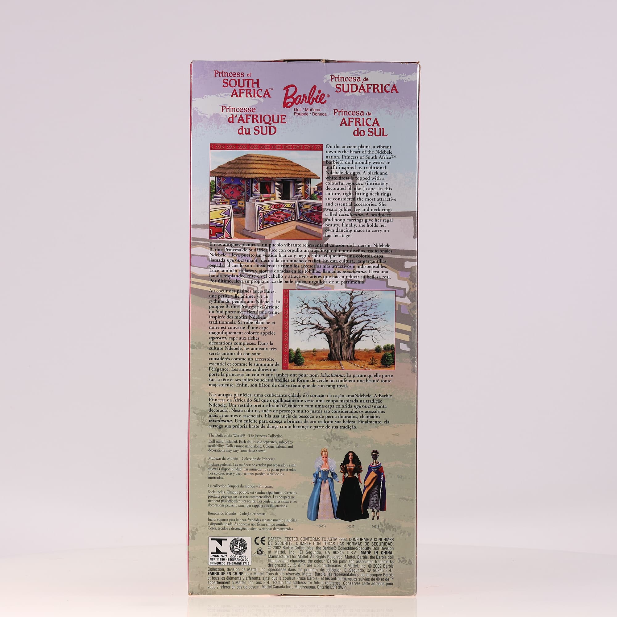 Mattel Barbie Princess of south africa  neuf avec boîte — miniature 3