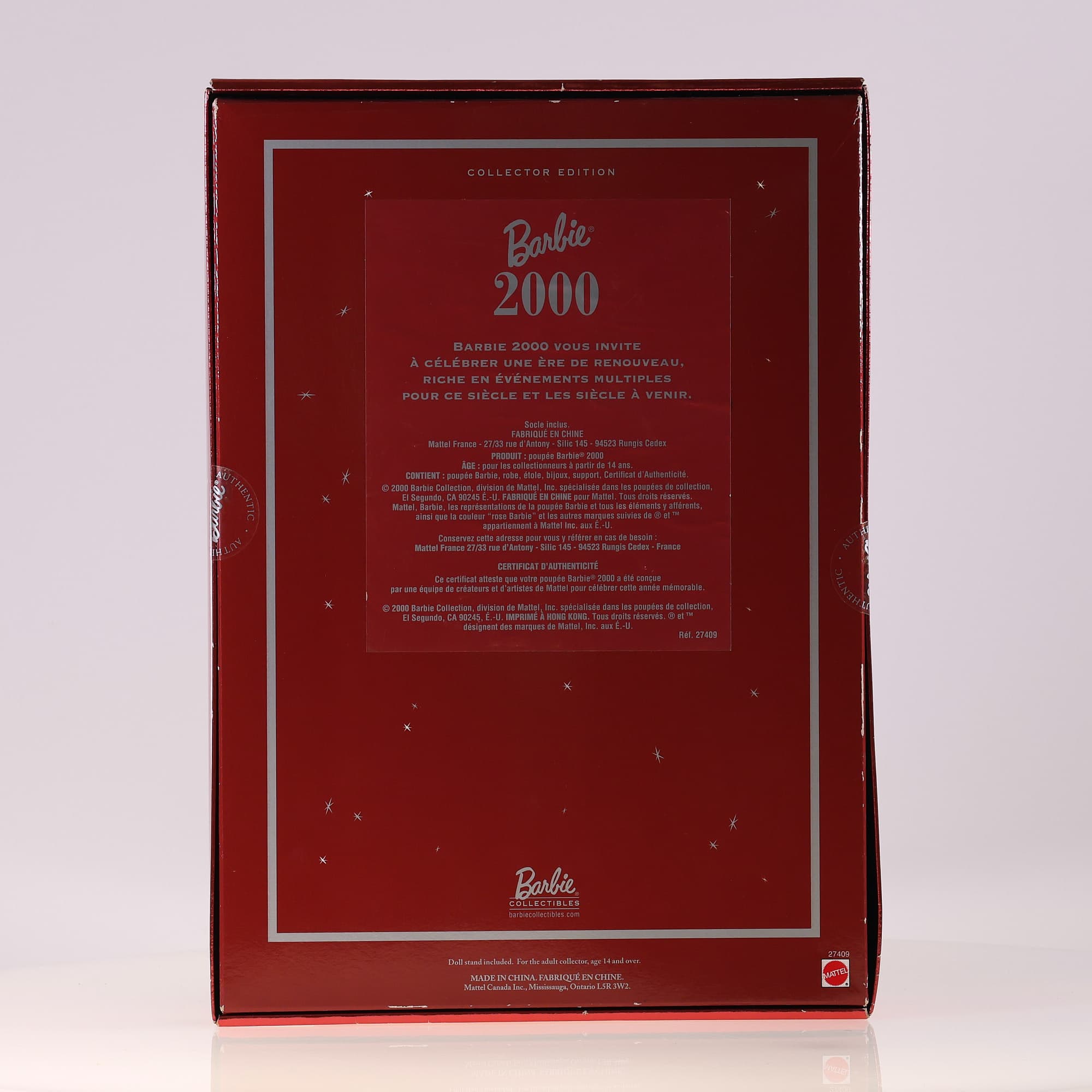 Mattel  Barbie Collector edition 2000 27409 sans boîte — miniature 3