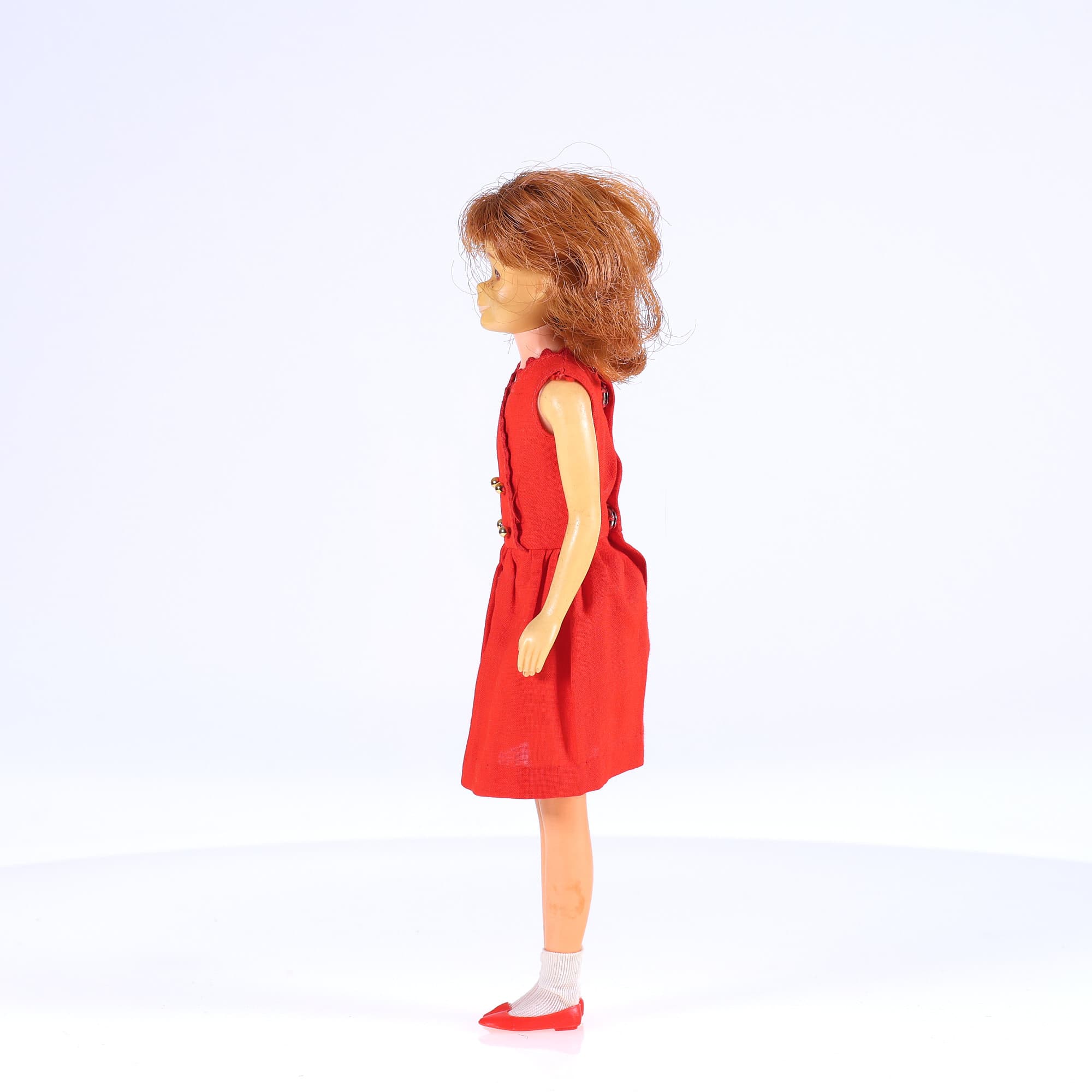 Mattel Barbie - Skipper - Robe Red Sensation 1901 1963 — miniature 3