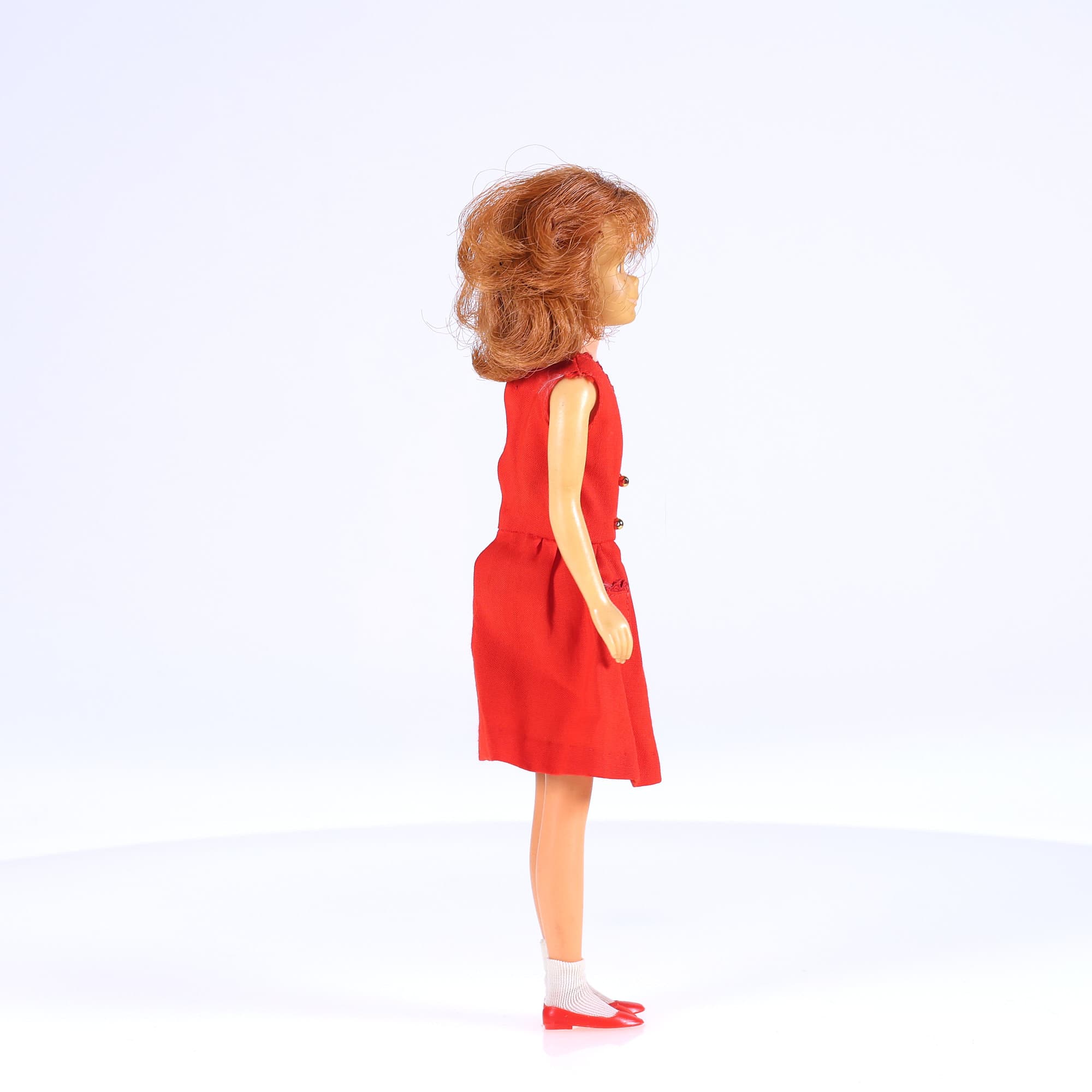 Mattel Barbie - Skipper - Robe Red Sensation 1901 1963 — miniature 7