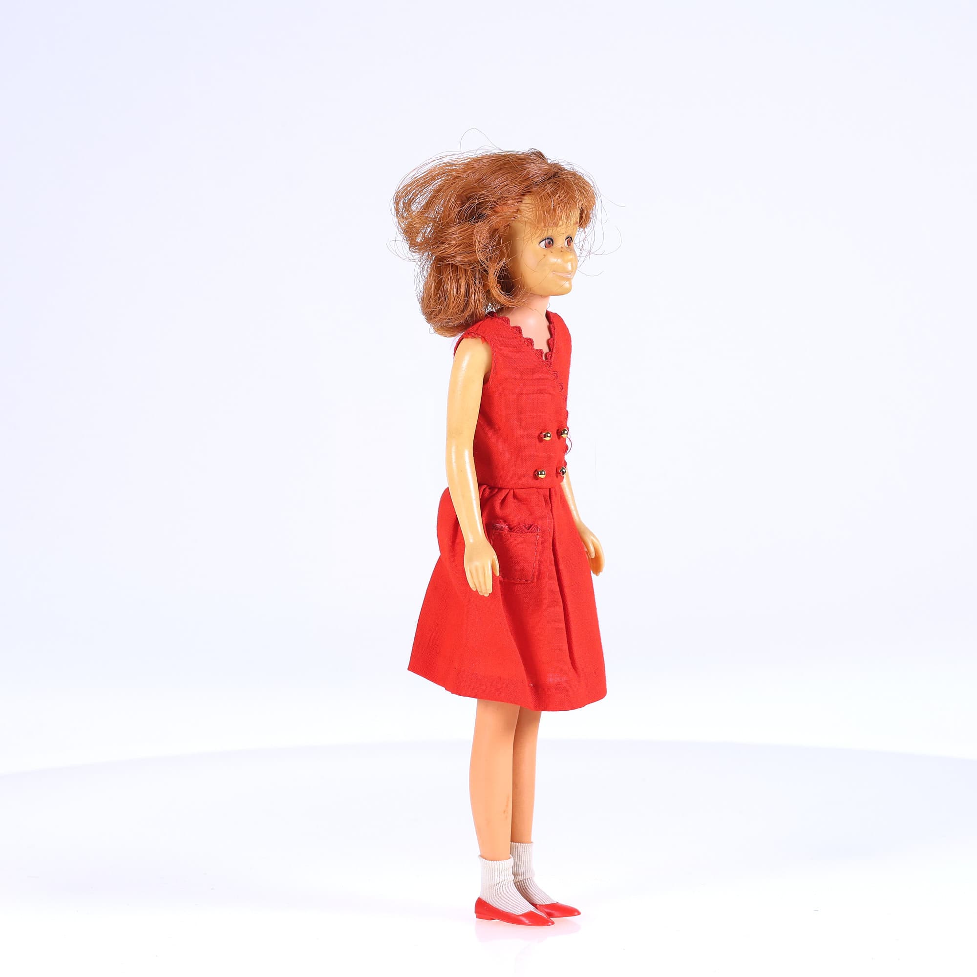 Mattel Barbie - Skipper - Robe Red Sensation 1901 1963 — miniature 8