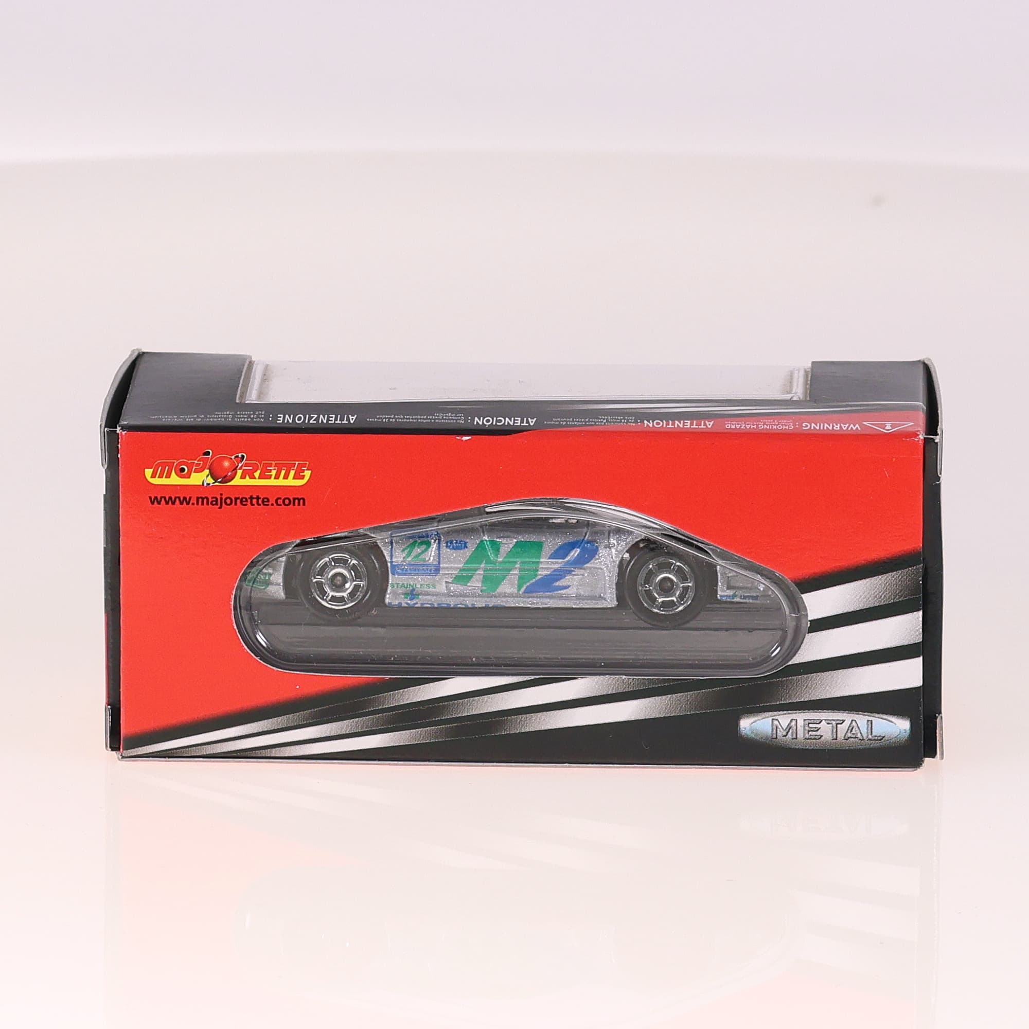 Majorette 232 Mercedes CLK GTR #12 1/63 Gris avec boîte — miniature 13